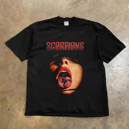 Japanese Brand #14 Dark Style Scorpion Printed Loose L Short Sleeve T-Shirt Size US L / EU 52-54 / 3 - 7 Thumbnail
