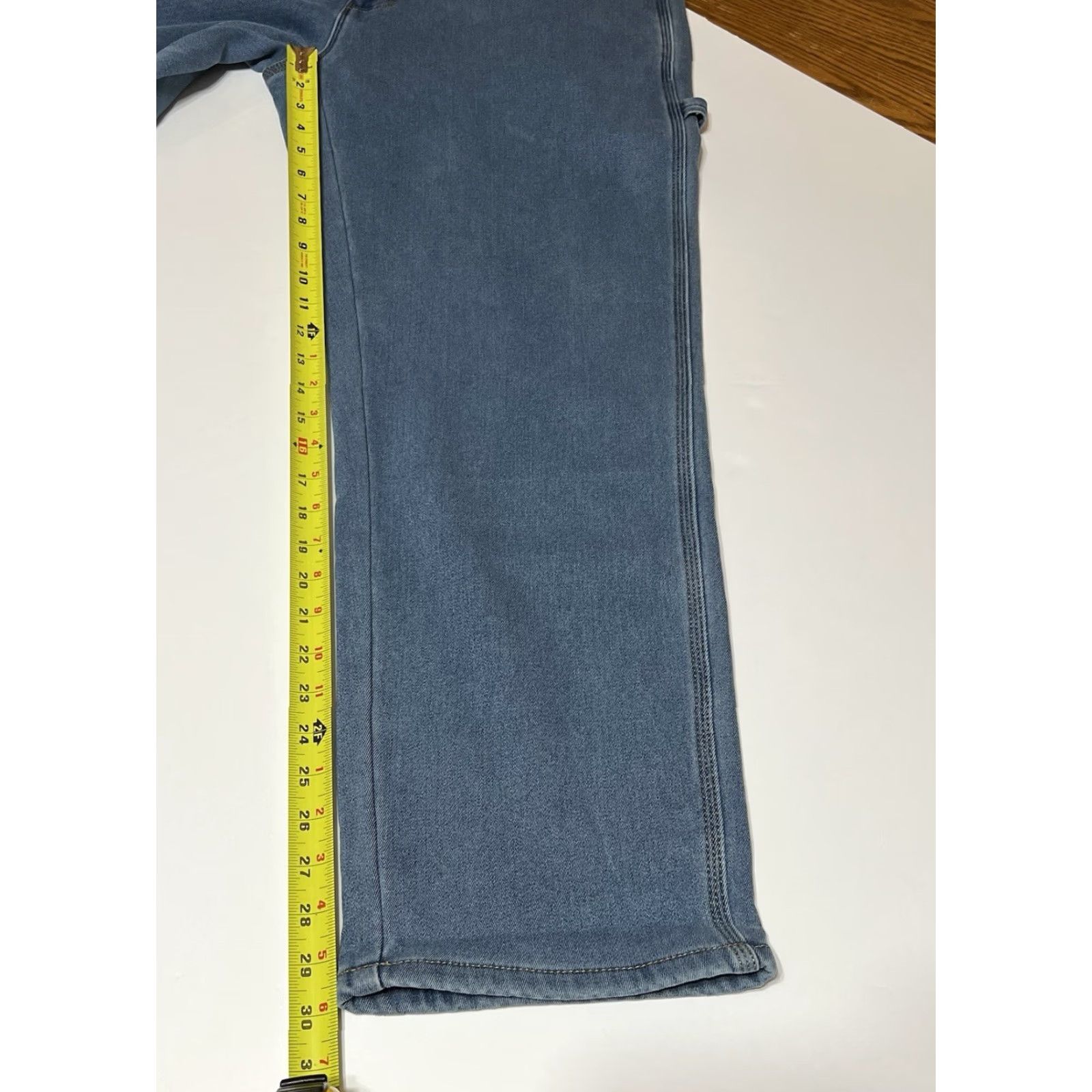 Vintage Berkley Berkley Jensen Carpenter Pants Men 40x30 Blue Fleece Lined Relaxed Straight NWT Size US 40 / EU 56 - 5 Thumbnail