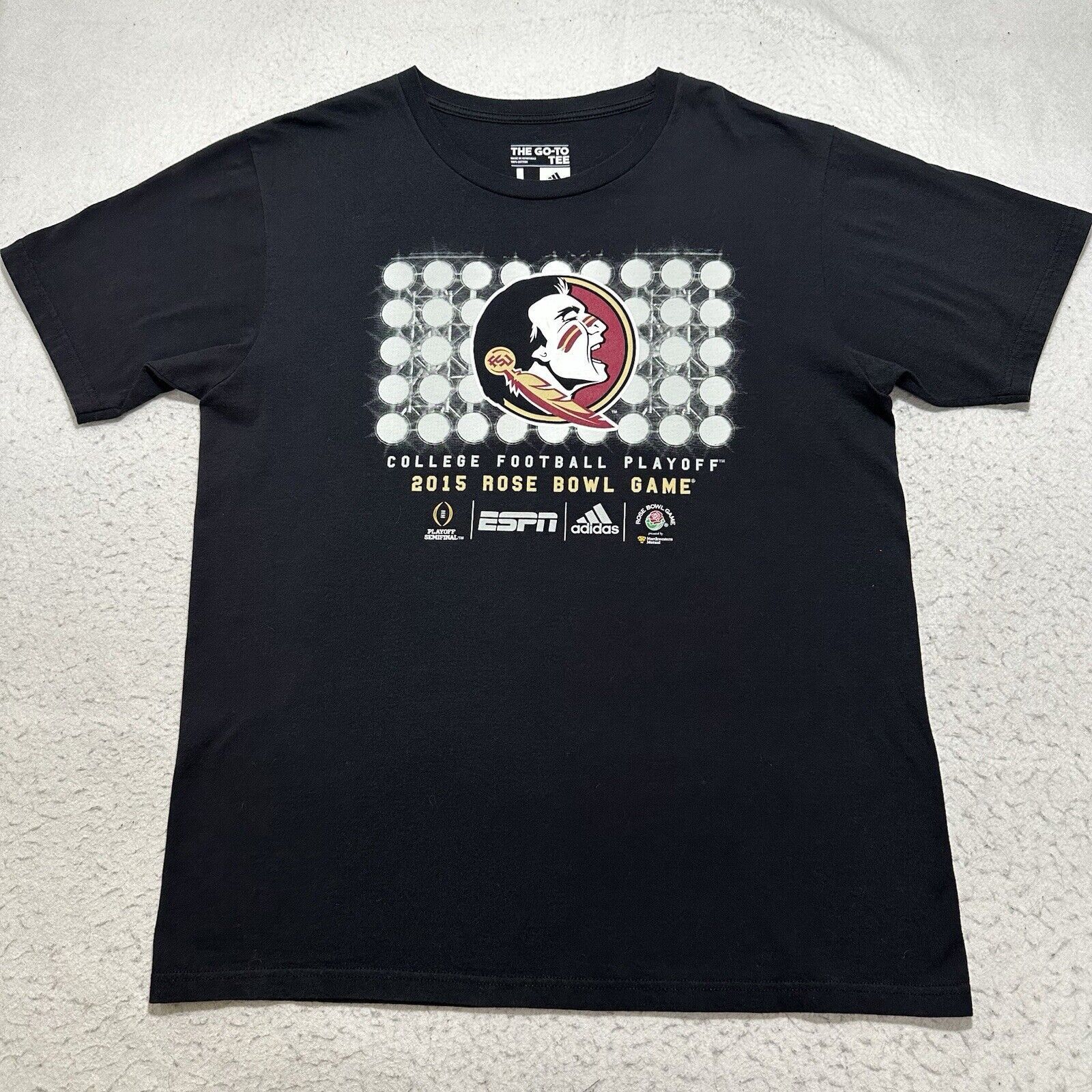Adidas Adidas FSU Seminoles Large Black 2015 Rose Bowl T Shirt Size US L / EU 52-54 / 3 - 1 Thumbnail