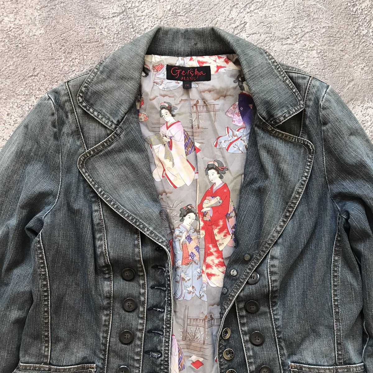 Vintage Vintage 90s Faded Thrashed Denim Jacket Grunge Streetwear XL Size XL / US 12-14 / IT 48-50 - 2 Thumbnail