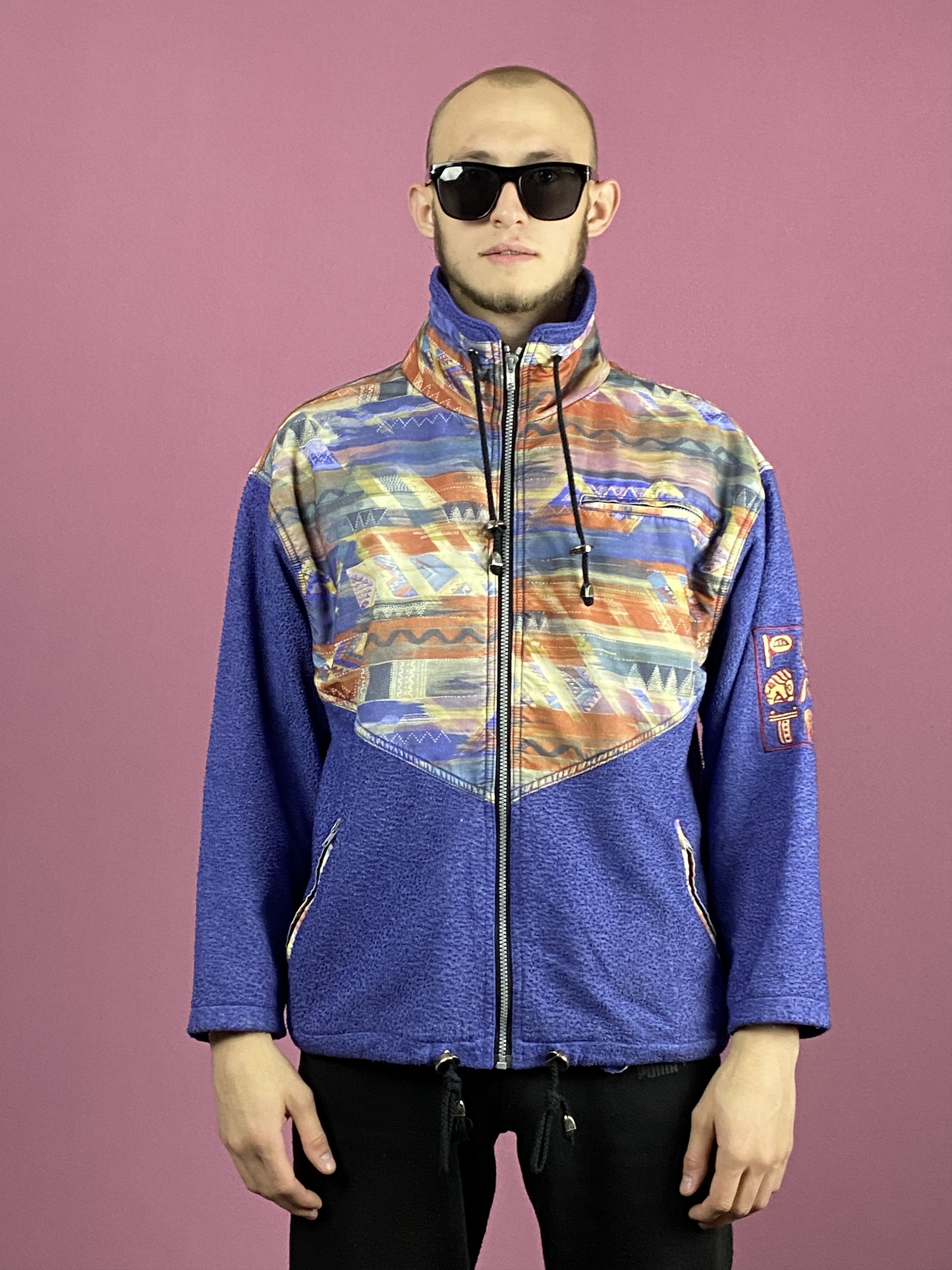 Vintage 90s Vintage Men's Full Zip Fleece Jacket - S Size US S / EU 44-46 / 1 - 1 Thumbnail
