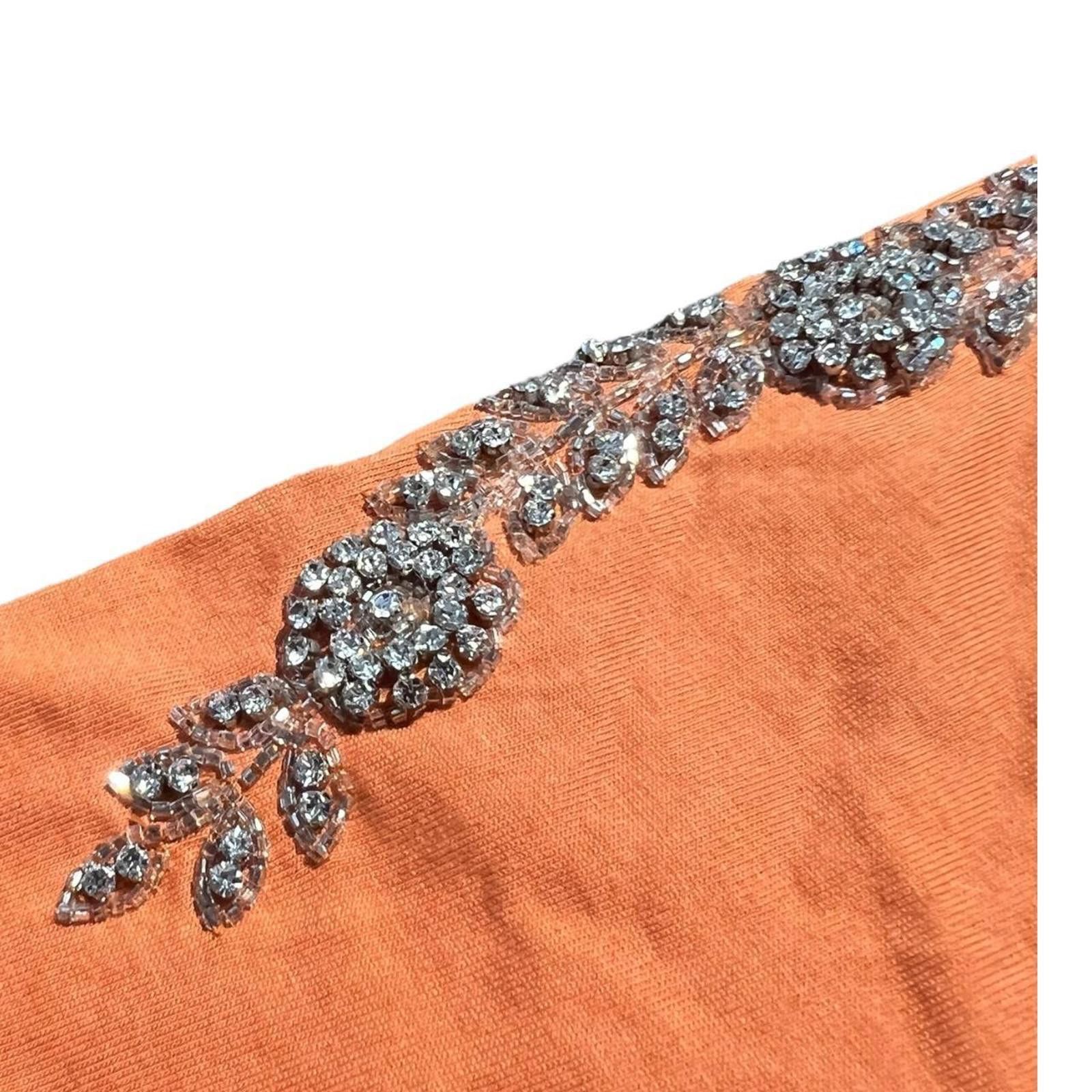 Sandro Sandro Rhinestone Embellished T-shirt Jaunes/ Oranges Size XS / US 0-2 / IT 36-38 - 6 Thumbnail