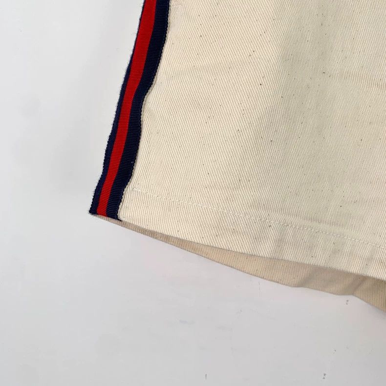 Gucci Gucci Beige side striped cotton casual shorts Size 27" / US 4 / IT 40 - 4 Thumbnail