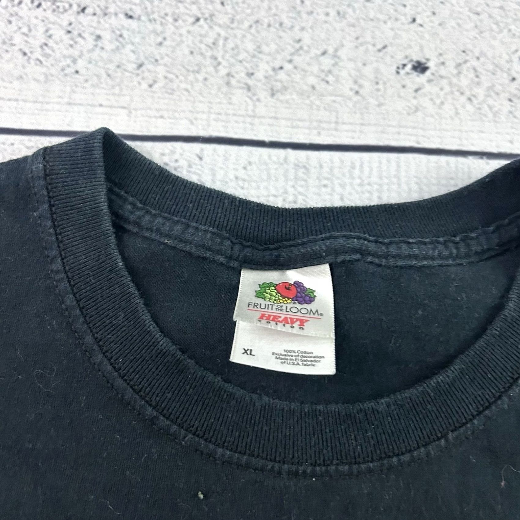 Fruit Of The Loom VINTAGE Fruit of the Loom T-Shirt Shirt Short Sleeve Crew Neck Band Y2K Hemlock Black XL Mens Mens XL Black Band Fruit of the Loom Shirt Size US XL / EU 56 / 4 - 2 Thumbnail