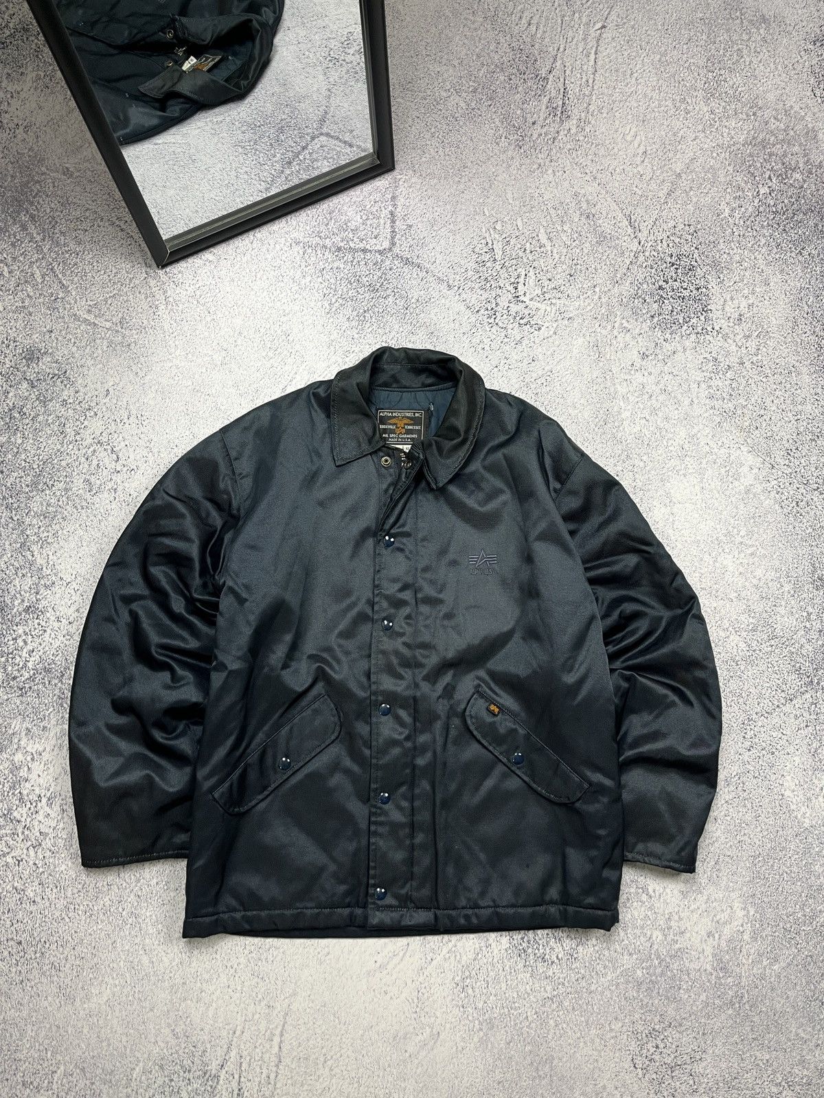Alpha Industries × Vintage Vintage Alpha industries WI-96 Military Bomber Jacket USA Size US M / EU 48-50 / 2 - 1 Thumbnail