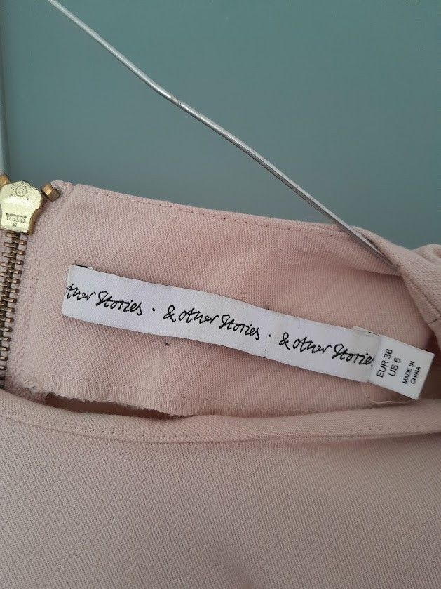 & Other Stories Baby Pink Middy Dress Size M / US 6-8 / IT 42-44 - 2 Thumbnail