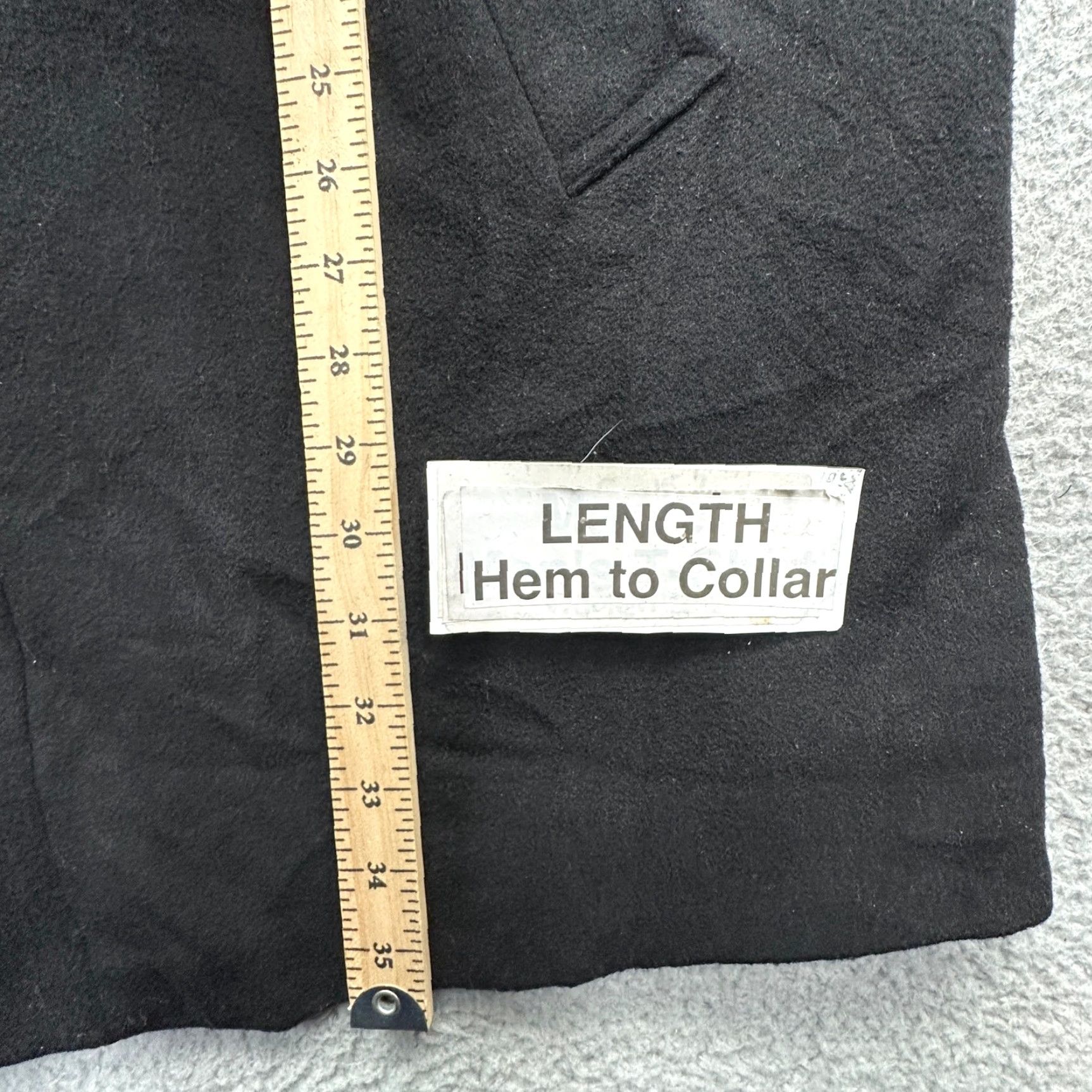 Ralph Lauren VINTAGE Lauren Ralph Lauren Cambridge Coat Mens Large Black Wool Blend Overcoat Coat Mens 44 Reg Wool Blend Black - Size US L / EU 52-54 / 3 - 7 Thumbnail