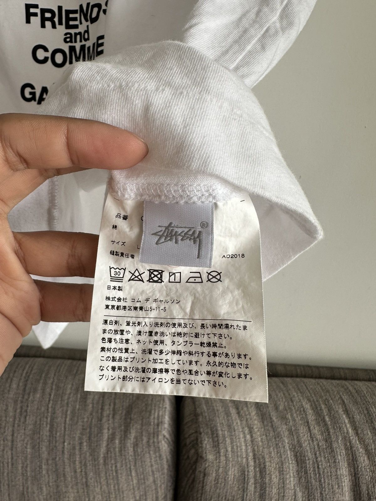 Comme des Garcons Stussy x Comme Des Garçons 2018 Rare Streetwear Japan USA Size US L / EU 52-54 / 3 - 3 Thumbnail