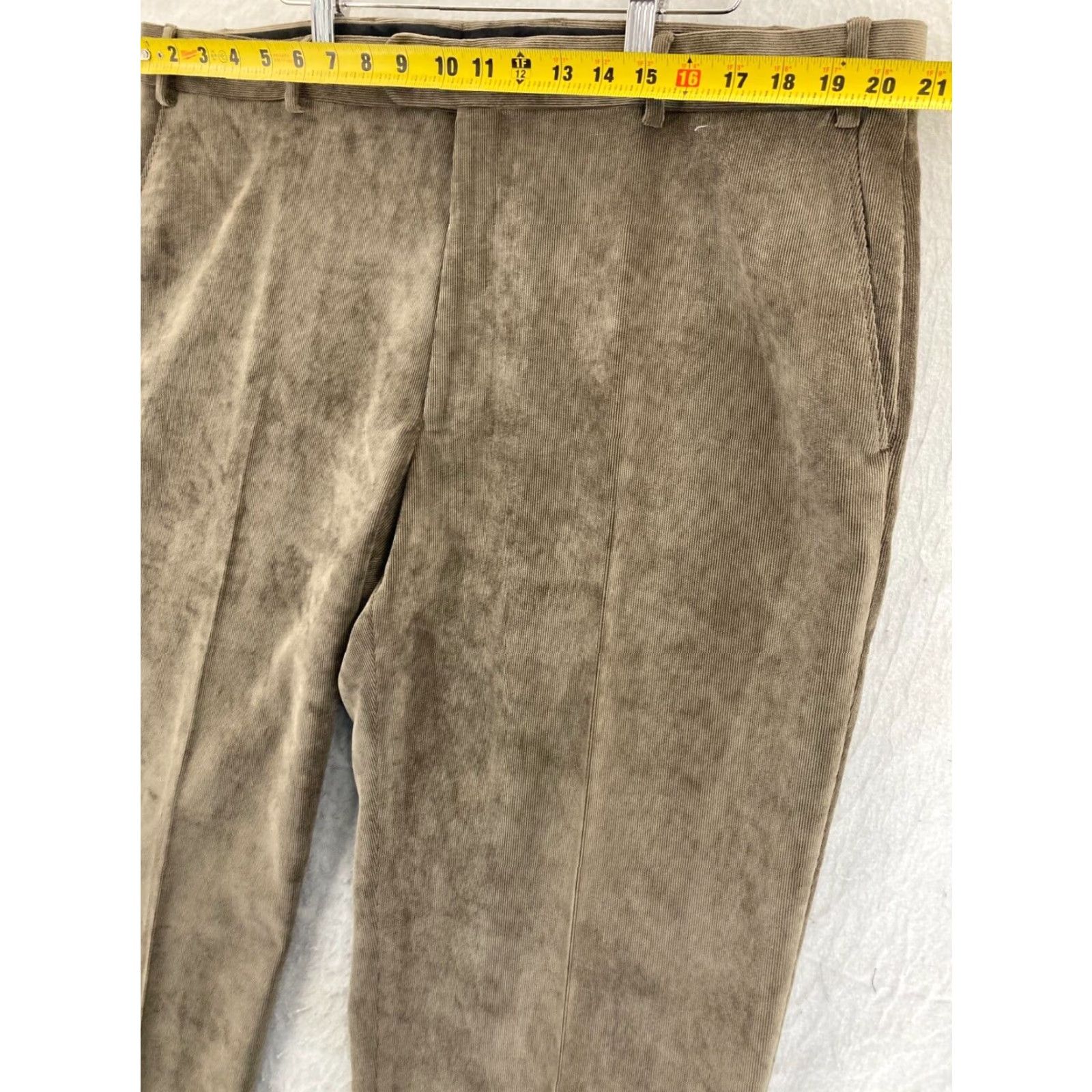 Pronto Uomo Pronto Uomo Platinum Corduroy Pants Mens 42 Brown Dress Straight Leg Size US 42 / EU 58 - 2 Thumbnail