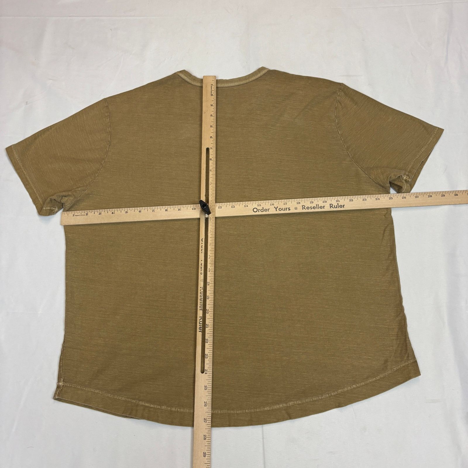 Buck Mason Buck Mason Curved Hem Slub Cotton Ringer T Shirt XXL Size US XXL / EU 58 / 5 - 3 Thumbnail