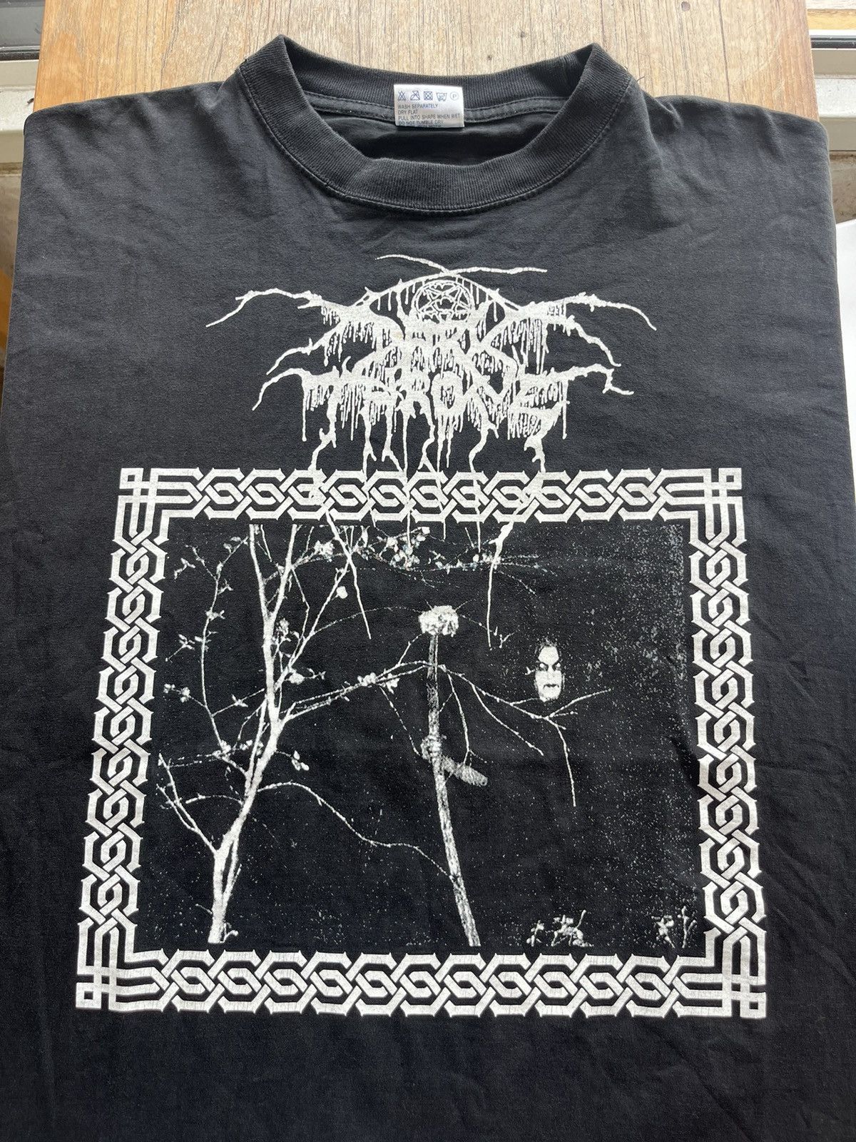 Band Tees × Vintage Vintage DARKTHRONE TAAKEFERD 90’s black metal Tshirt Size US XL / EU 56 / 4 - 4 Thumbnail