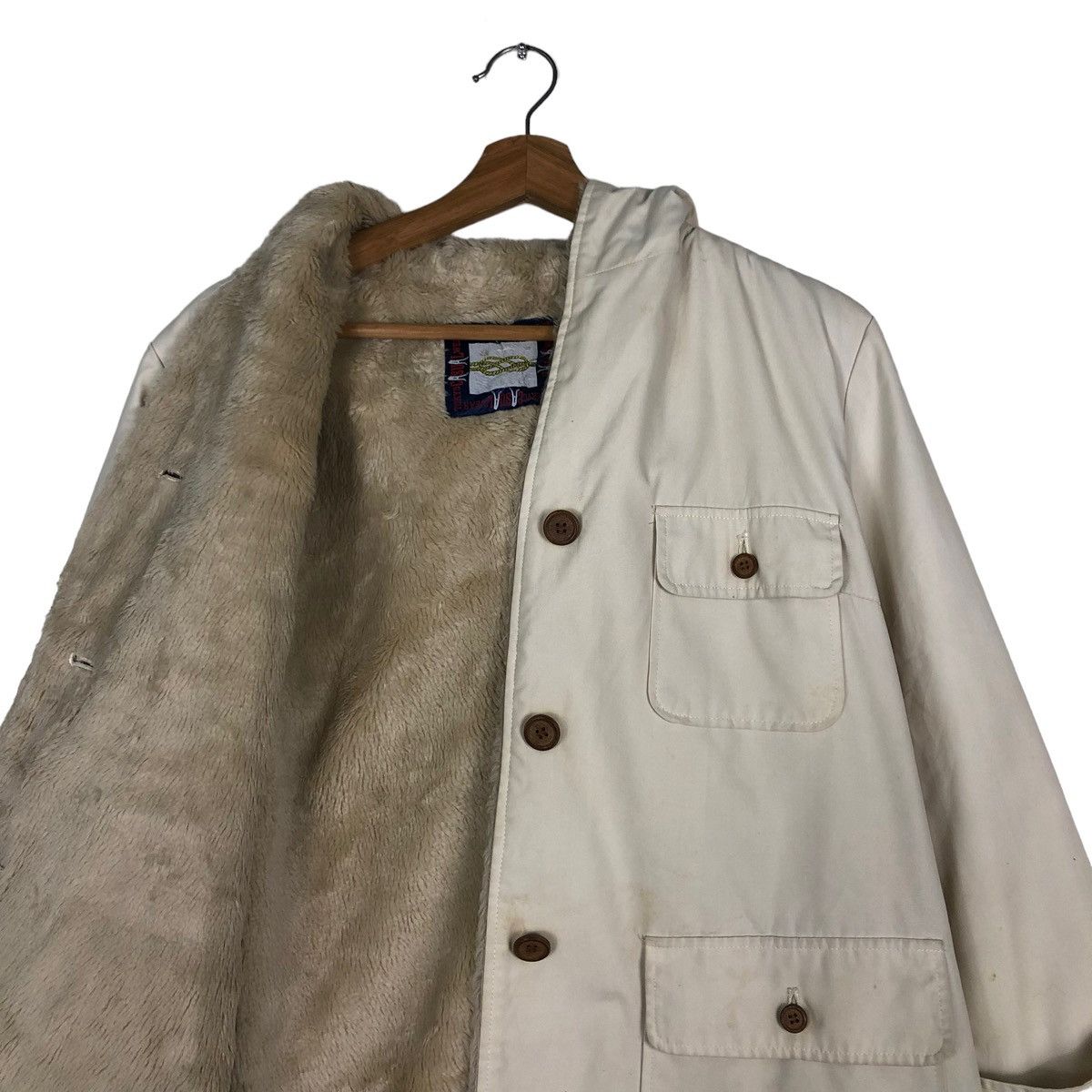 Japanese Brand 🔥VINTAGE CHORE LONG JACKET TOKYO FESYEN MINK FUR LINING Size US M / EU 48-50 / 2 - 13 Thumbnail