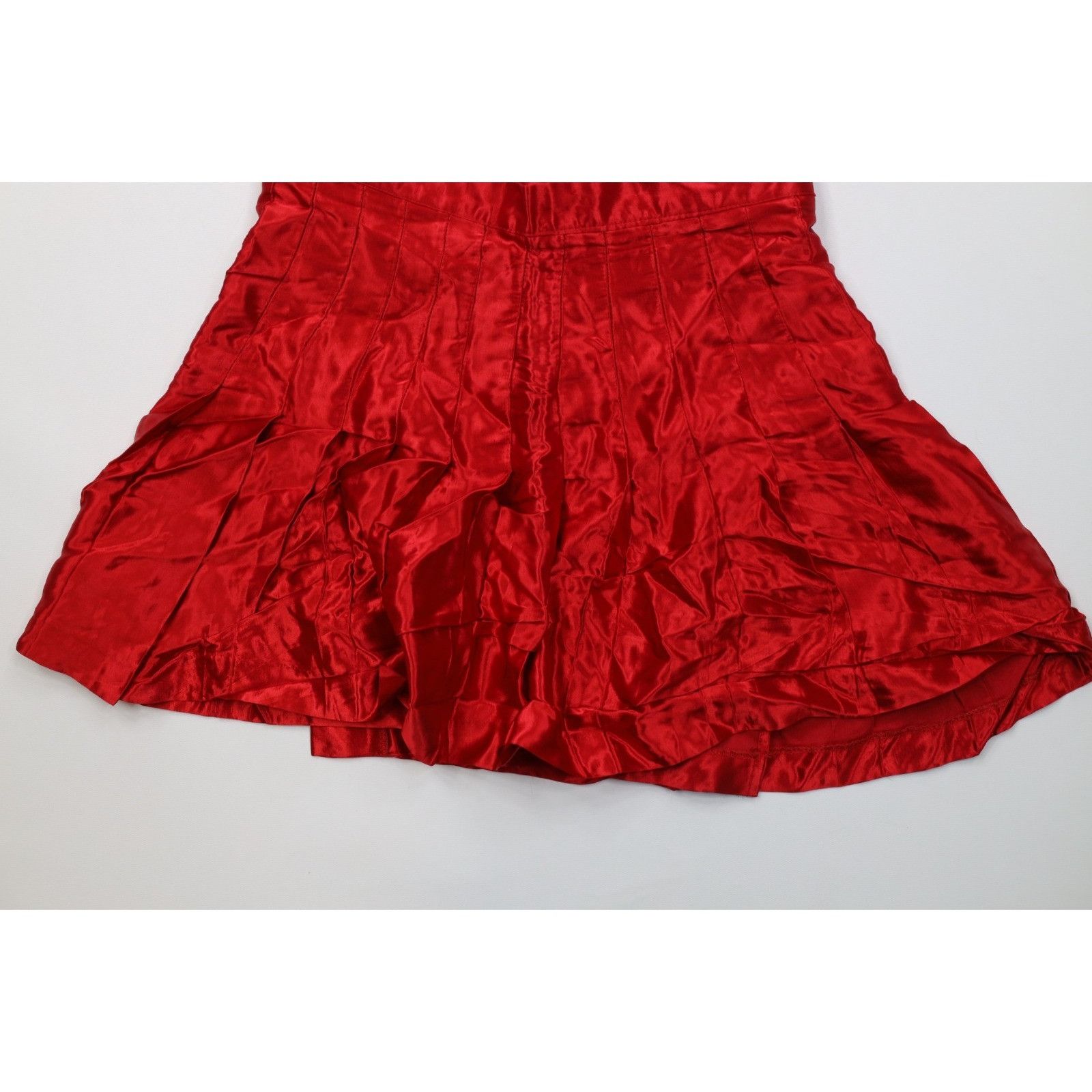 Vintage Vintage 90s Y2K Babydoll Goth Buckle Clasp Silky Skirt Size 27" / US 4 / IT 40 - 10 Thumbnail