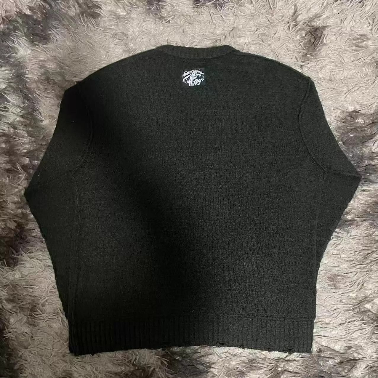 Acne Studios Acne 25SS Solid Worn Drop Shoulder Oversized Knit Green M Size US M / EU 48-50 / 2 - 2 Thumbnail