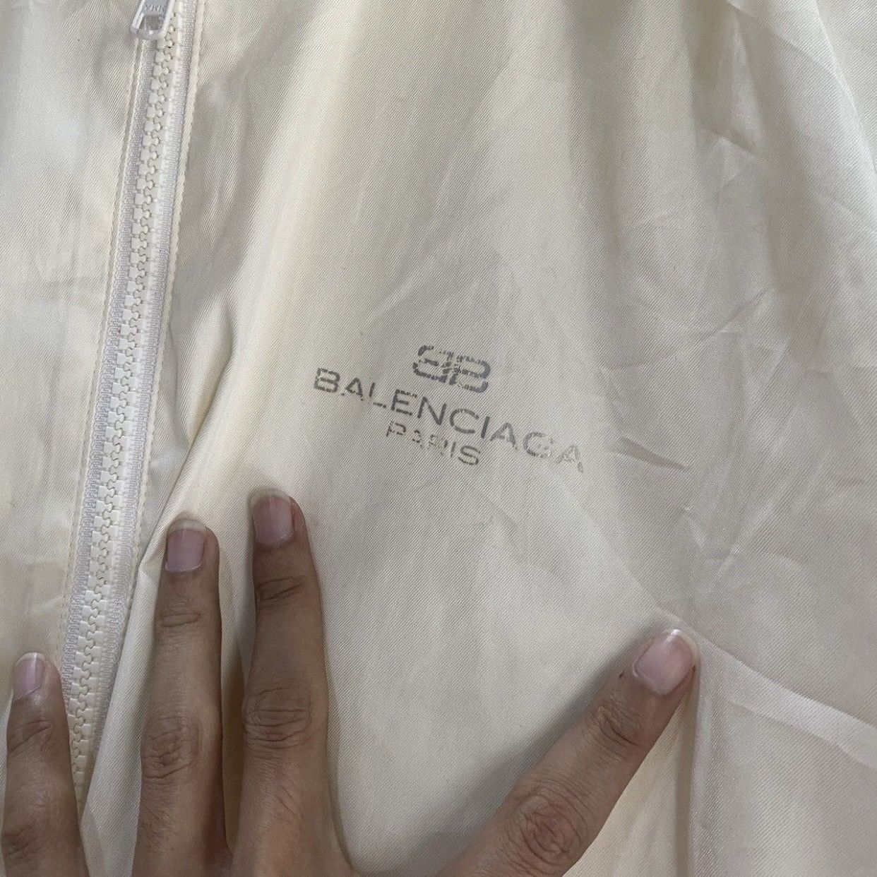 Balenciaga Vintage Balenciaga Golf Long Nylon Parka Hooded Raincoat Size US XL / EU 56 / 4 - 8 Thumbnail