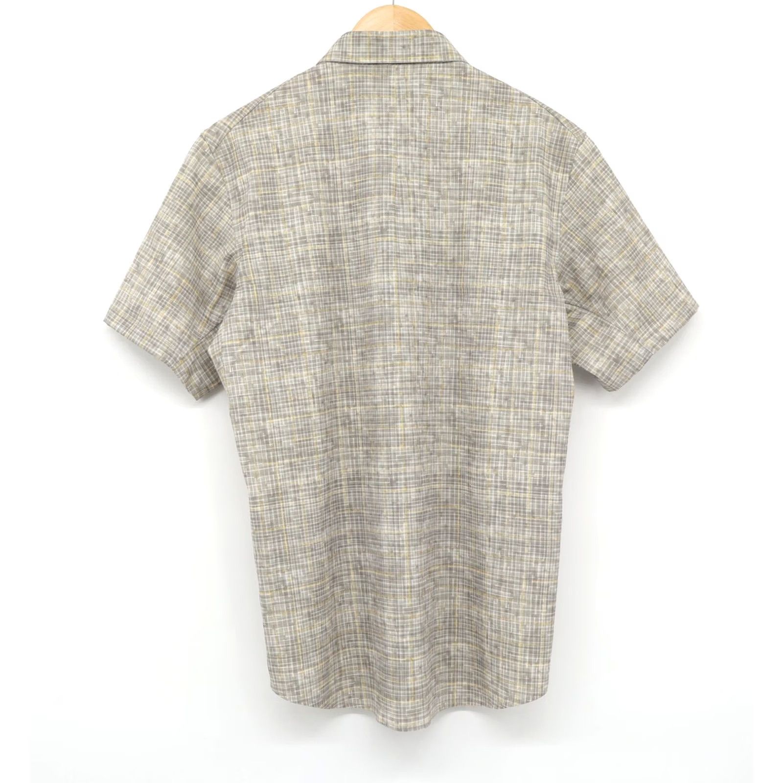 Lululemon Lululemon Button-Up Short Sleeve Ventlight Marker Check Raw Multi M Mens Shirt Multicolor Polyester Blend 21" Pit to Pit 28.5" Shoulder to Hem Size US 31 - 2 Thumbnail