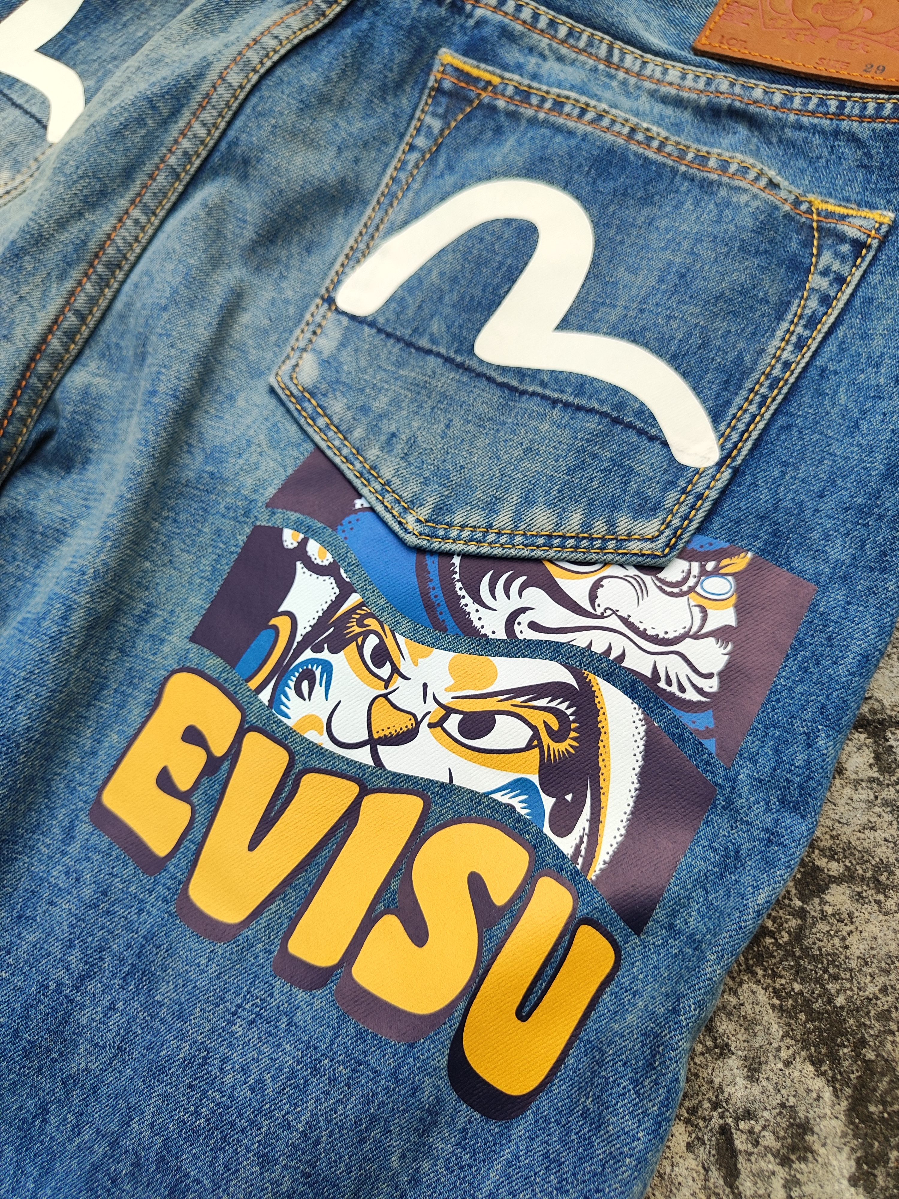 Evisu Evisu Seagull Baggy Size US 29 - 3 Thumbnail