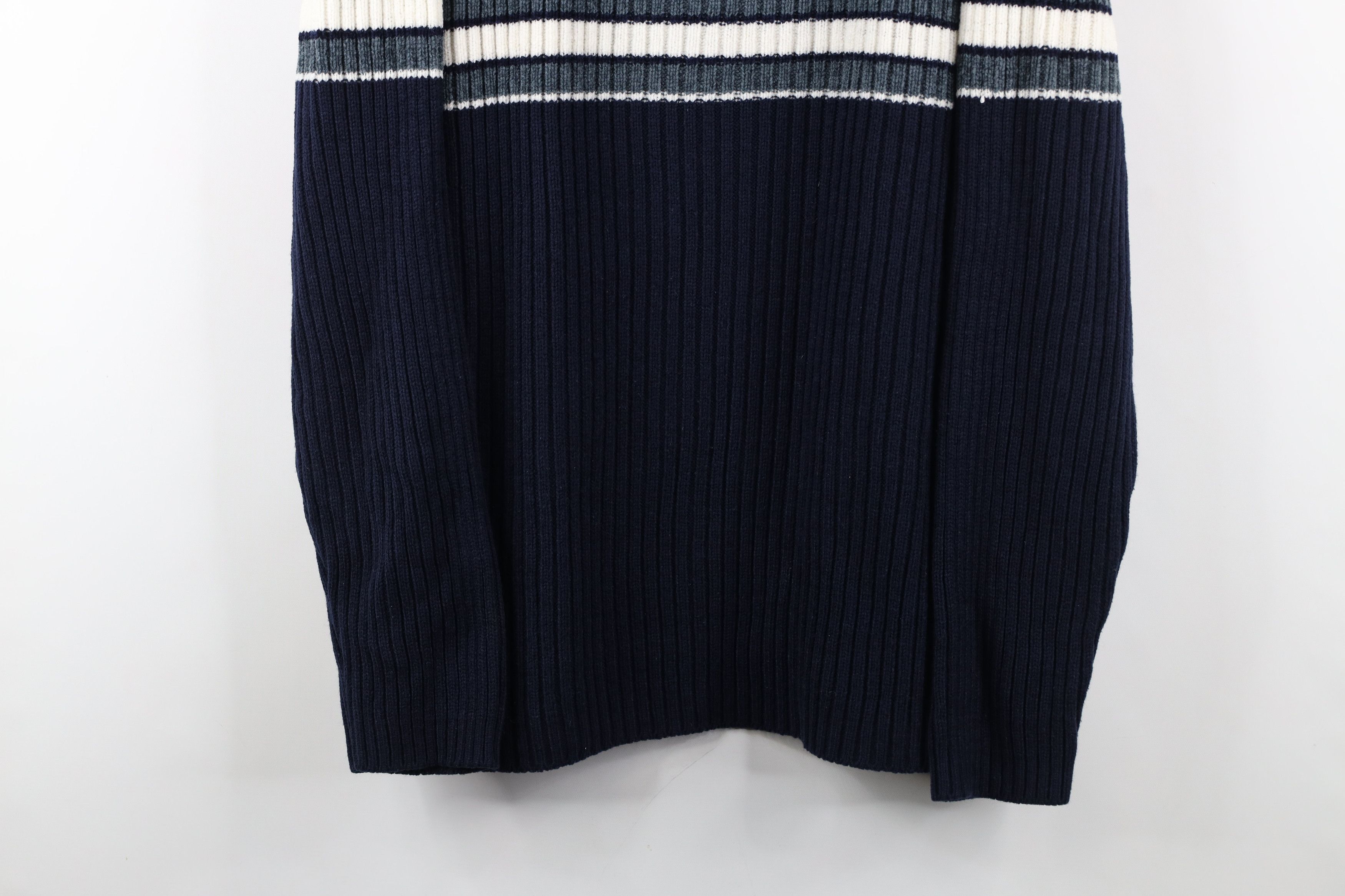 Vintage Vintage 90s Streetwear Block Chunky Ribbed Knit Sweater Size US XL / EU 56 / 4 - 3 Thumbnail