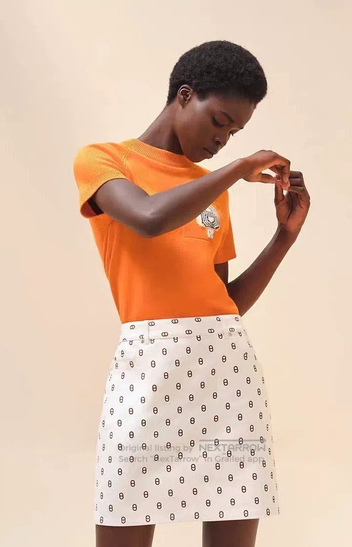 Hermes Hermes Denim Skirt Size 24" / US 00 / IT 34 - 7 Thumbnail