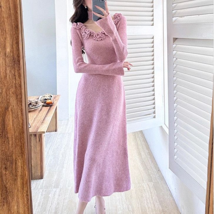 Other Classic Style French Style Flower Sweater Women's Dress Size ONE SIZE - 3 Thumbnail