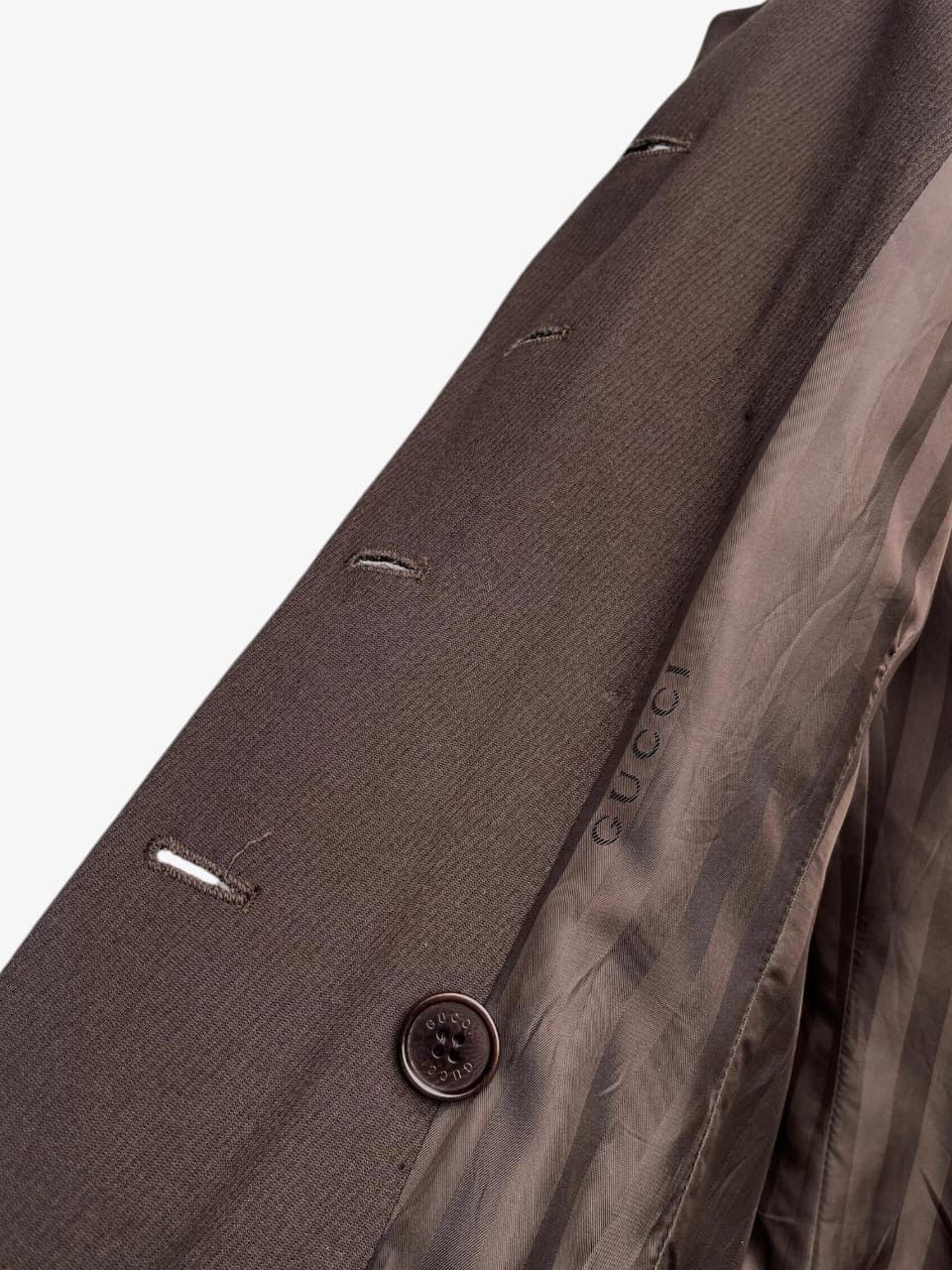 Gucci 1996 Gucci Tom Ford Double Breasted Wool-Blend Coat Size M / US 6-8 / IT 42-44 - 12 Thumbnail