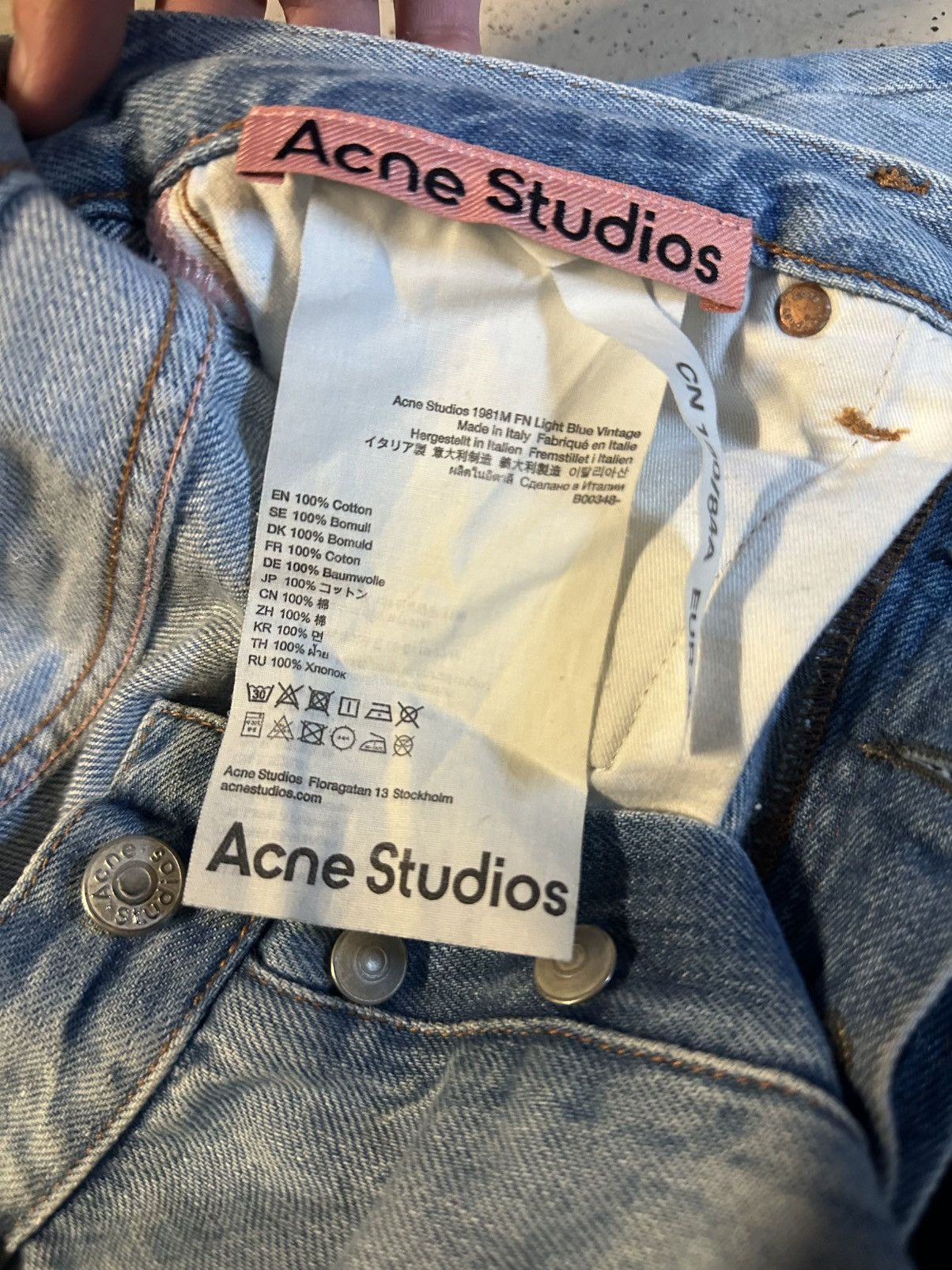 Acne Studios Acne Studios 1981M Light Blue Vintage Denim Size US 32 / EU 48 - 5 Thumbnail