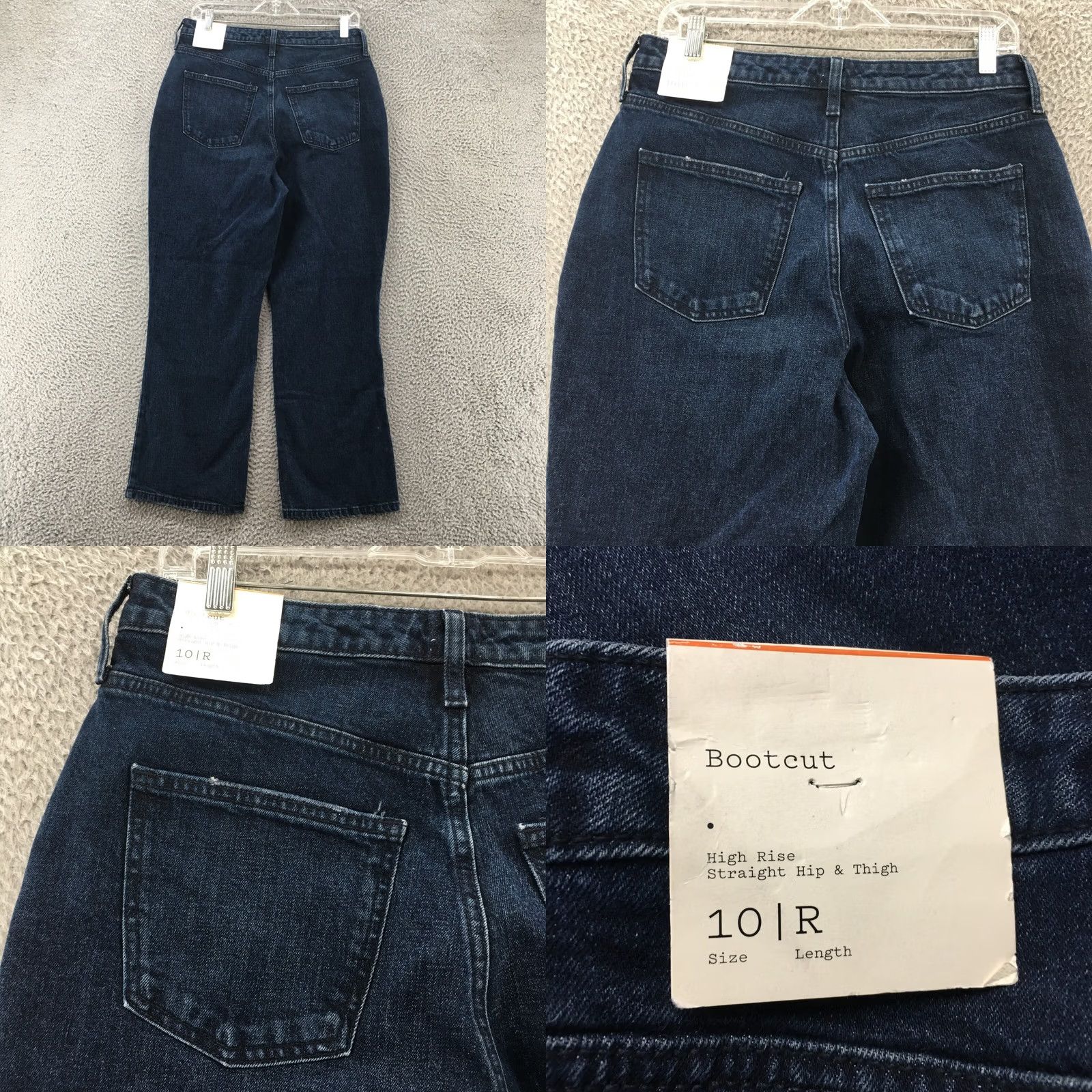 Vintage A New Day Bootcut Jeans Womens 10 (Actual 30x26) Blue Denim High Rise Zip NEW Size 32" / US 10 / IT 46 - 9 Thumbnail