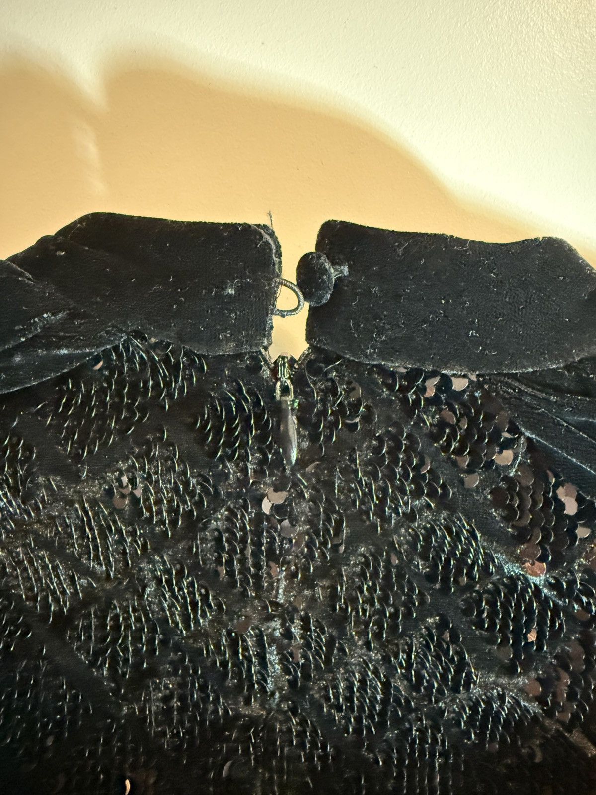 Zara Zara sequin velvet black dress Size S / US 4 / IT 40 - 8 Thumbnail