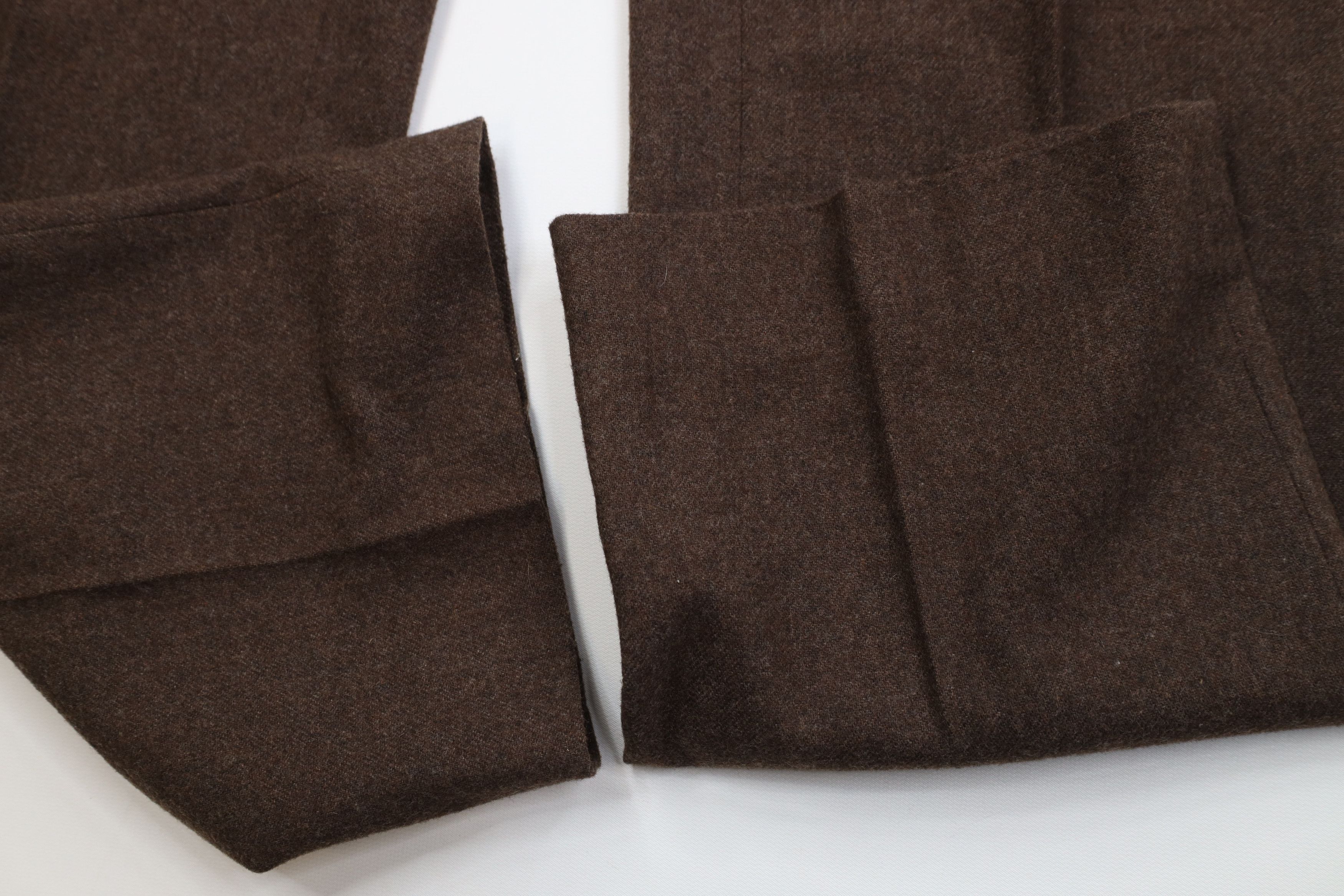 Vintage Vintage 70s Streetwear Wool Wide Leg Chino Pants Brown USA Size US 34 / EU 50 - 6 Thumbnail