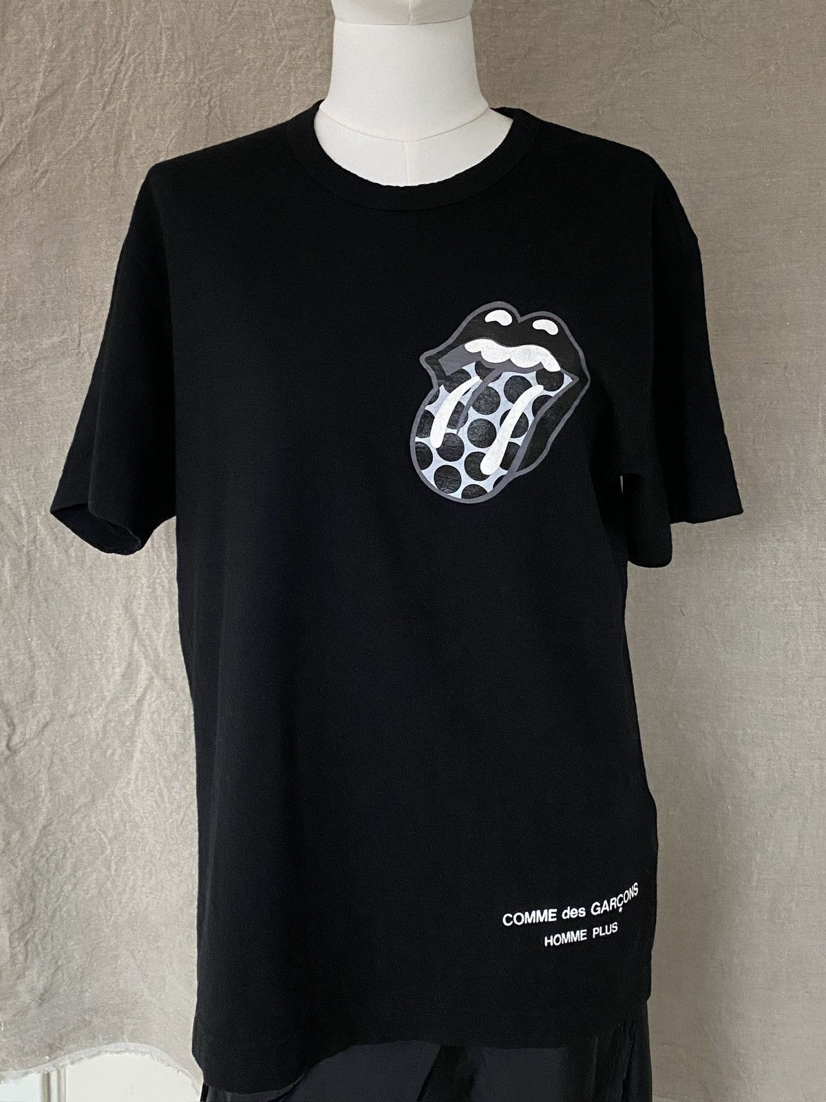 Comme des Garcons Homme Plus AD 2005 Rolling Stones Wool T-Shirt Size US S / EU 44-46 / 1 - 2 Thumbnail