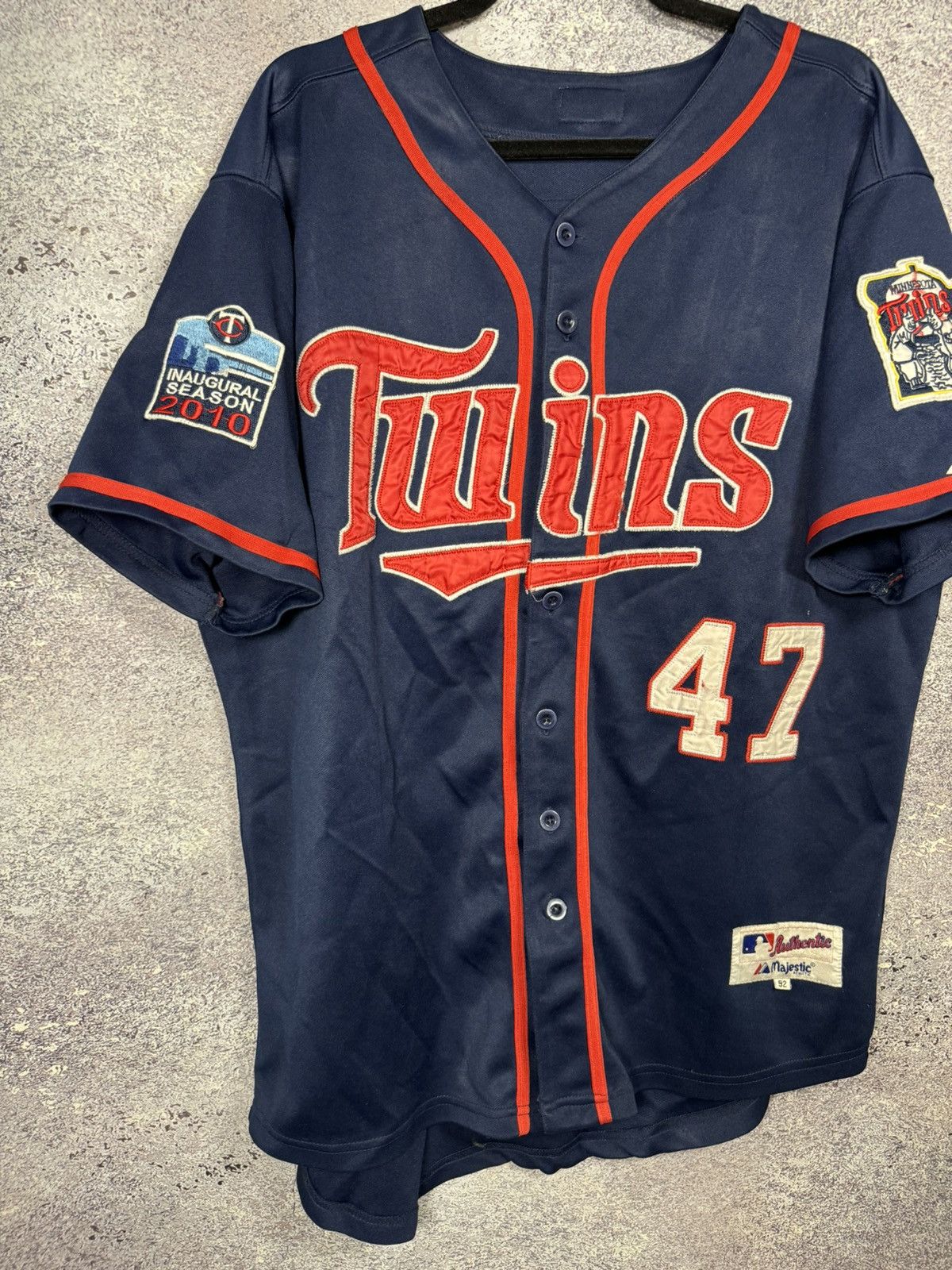 Majestic MLB Minnesota Twins 2010 LIRIANO #47 Majestic Jersey Size US L / EU 52-54 / 3 - 4 Thumbnail