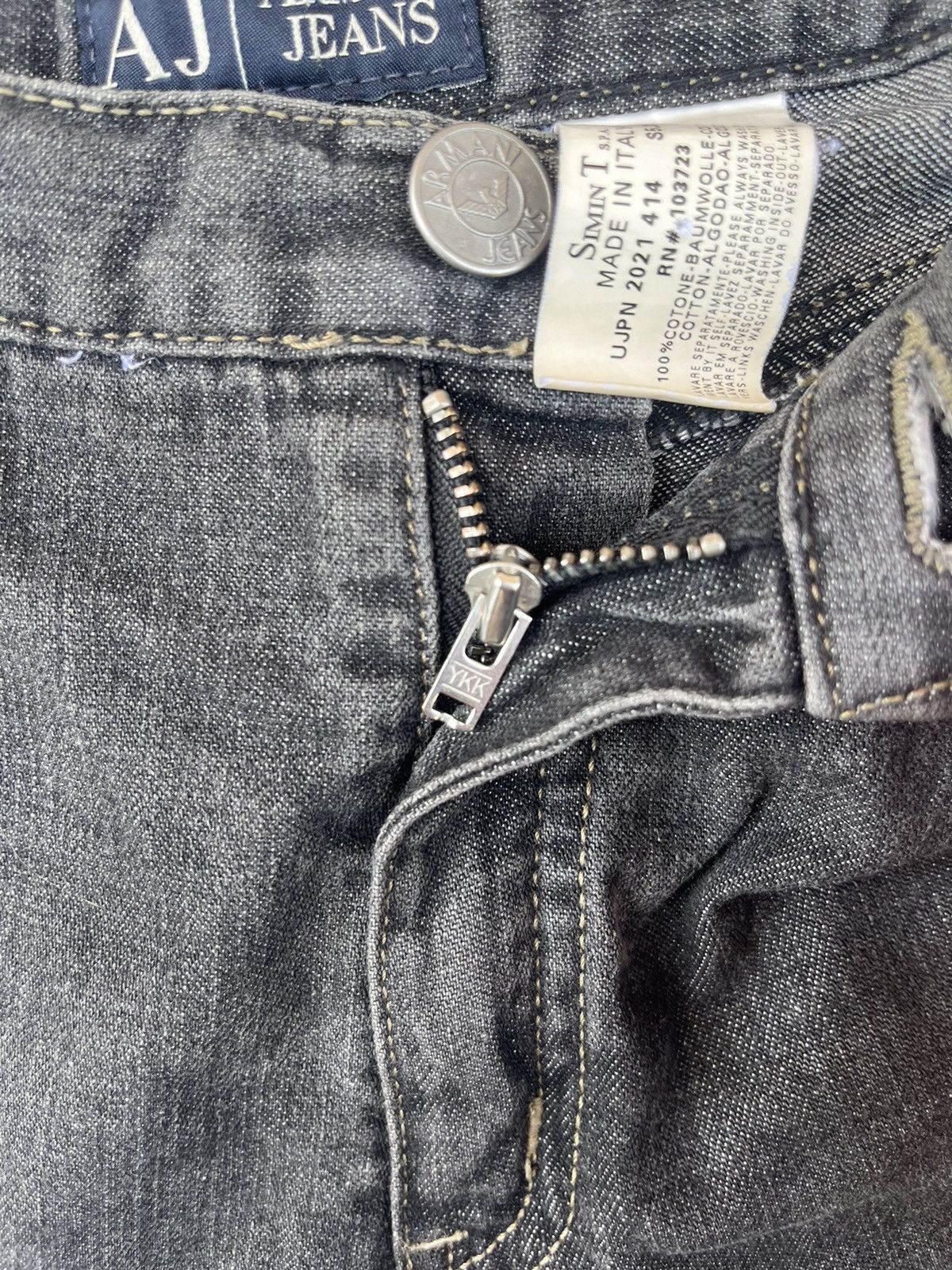 Emporio Armani Emporio Armani Jeans Slim Fit Stretch Denim Size 29 Black Size US 29 - 11 Thumbnail