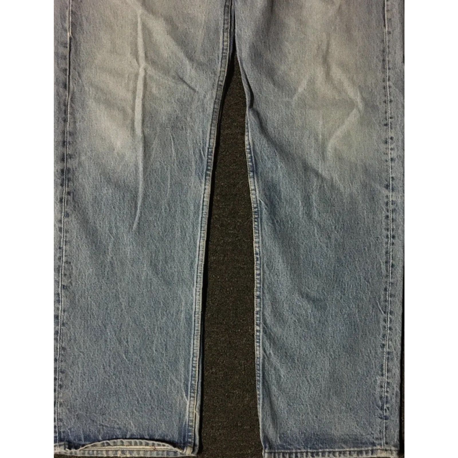 Levi's VINTAGE Levi's 501 Jeans Mens 38 Blue Distressed Button Fly Straight 33 Inseam USA 80s 90s Grunge Punk Rock Biker 1980s 1990s Size US 38 / EU 54 - 5 Thumbnail