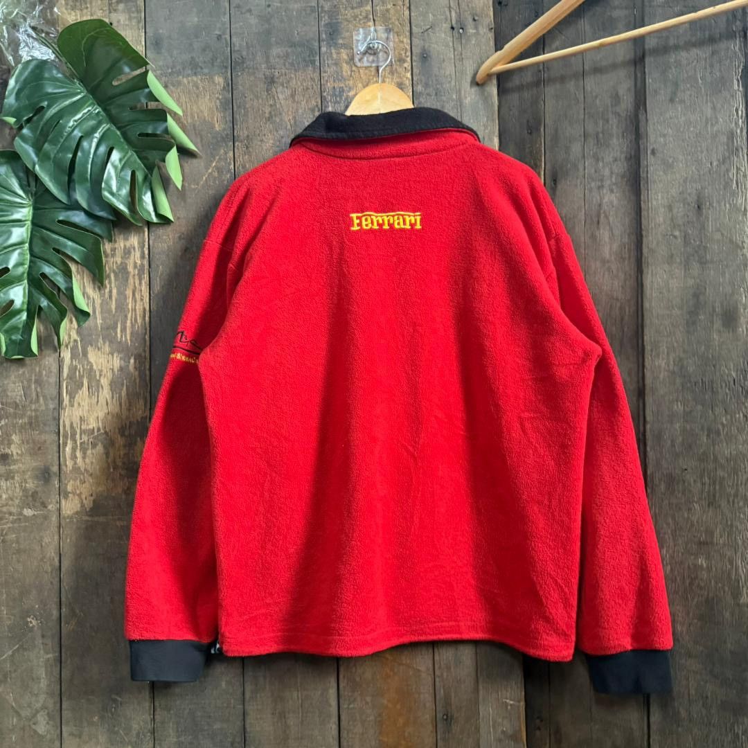 Ferrari Vintage Ferrari Fleece Jacket Size US XL / EU 56 / 4 - 2 Thumbnail