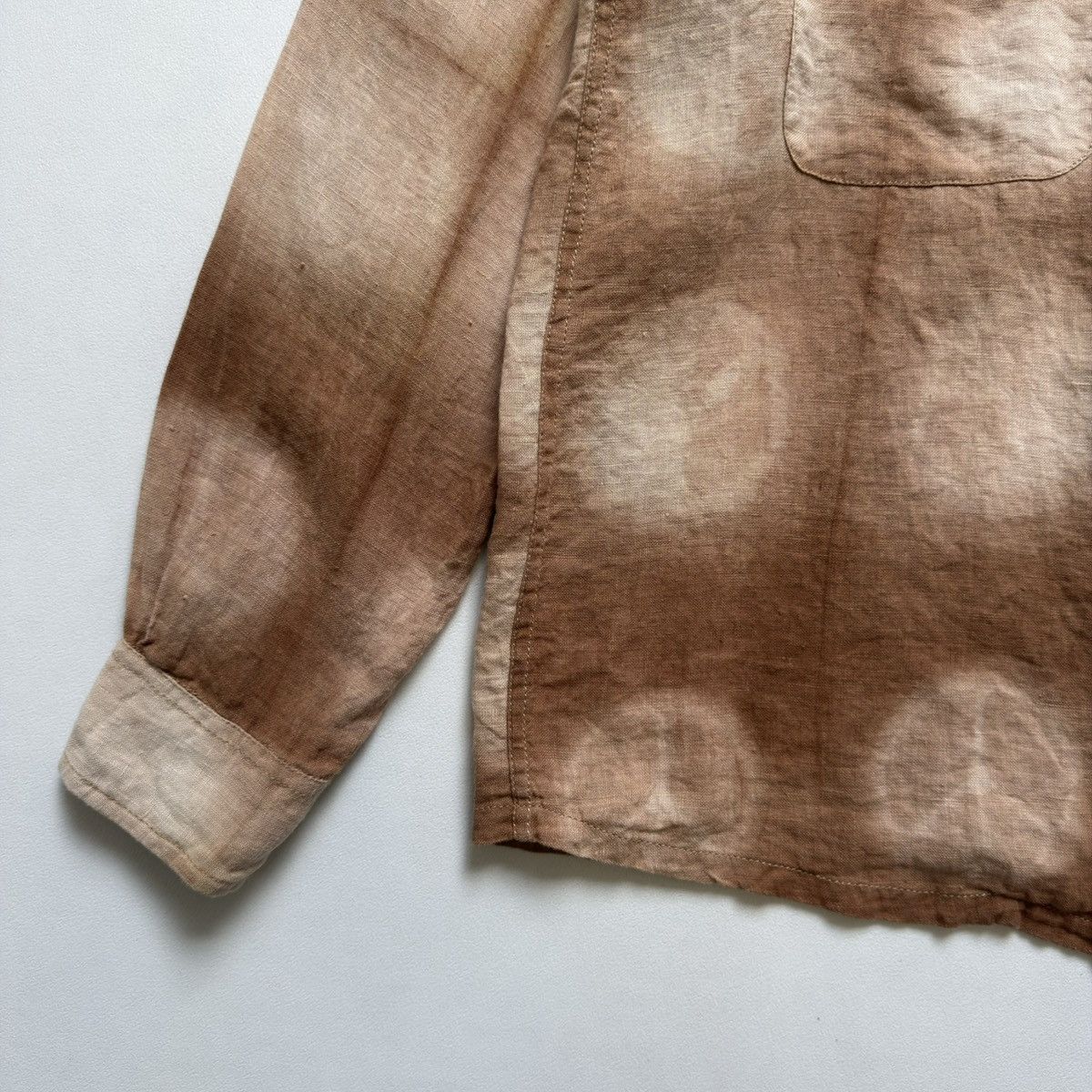 Story Mfg. Brown/Beige ‘Peace Tie Dye’ Print Shirt Size US S / EU 44-46 / 1 - 8 Thumbnail