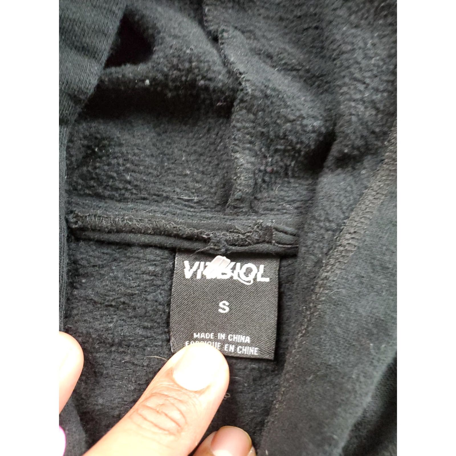 Vintage Vitriol Hoodie Mens Small Black Graphic Print Pullover Sweatshirt Size US S / EU 44-46 / 1 - 6 Thumbnail