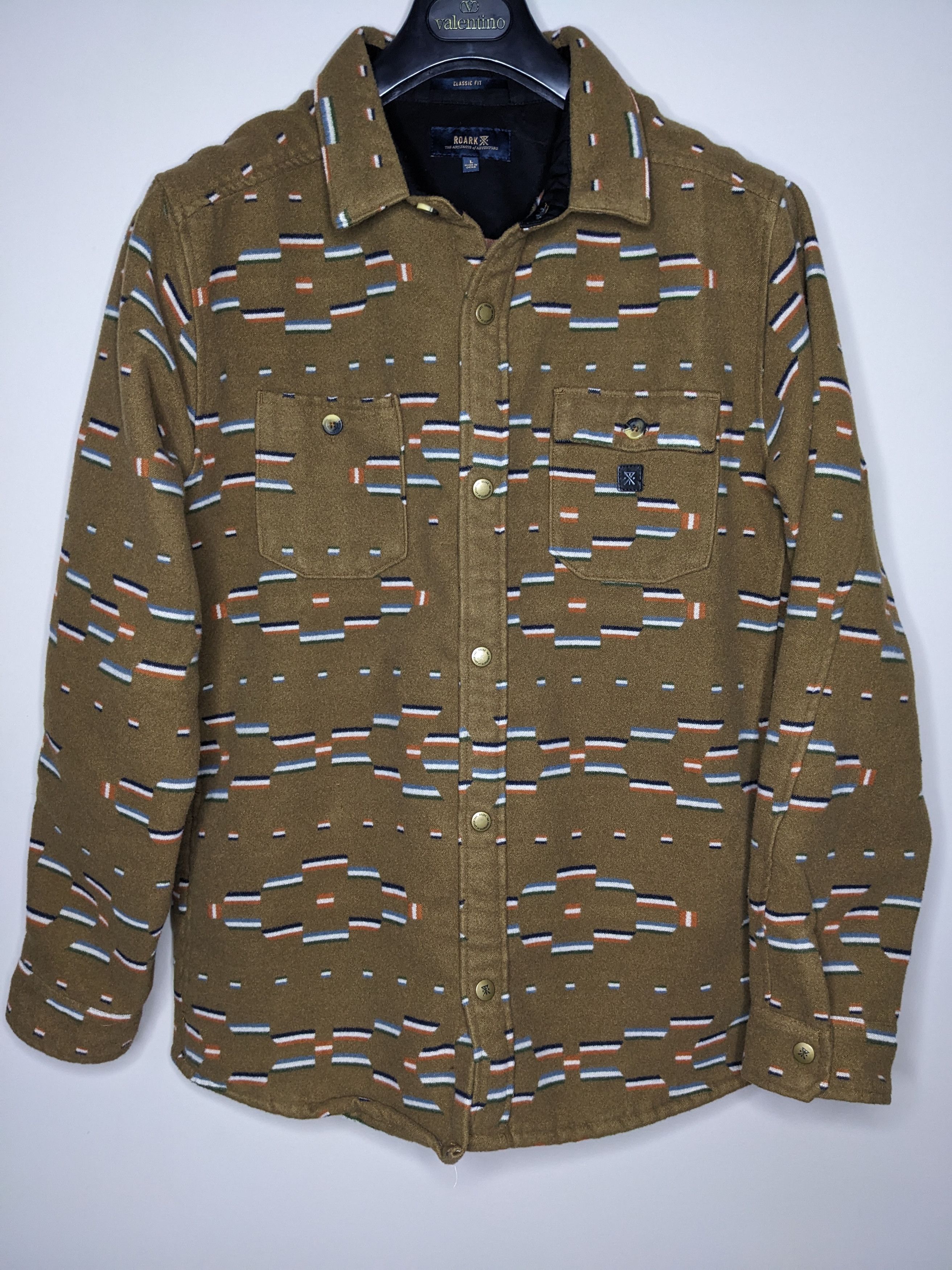 Roark Roark Flannel Jacquard Snap Shirt Large Aztec Southwestern Size US L / EU 52-54 / 3 - 1 Thumbnail