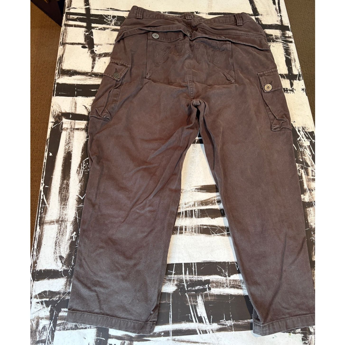 Other LA KING Youth Large Brown Cargo Pants – Utility Pants(32x24) Size US 32 / EU 48 - 5 Thumbnail