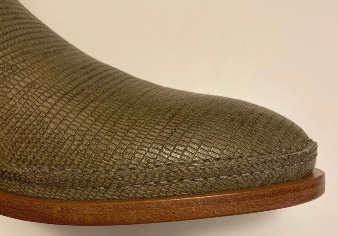 Quercioli Ankle boots in embossed lizard print leather Size US 9.5 / EU 42-43 - 5 Thumbnail