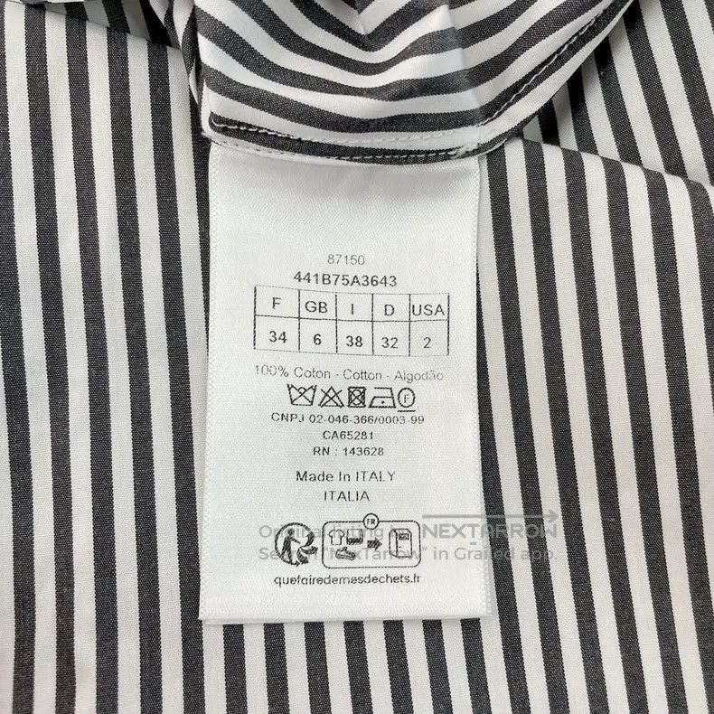 Dior Dior Vertical striped irregular shirt Size XXS / US 00 / IT 34 - 7 Thumbnail