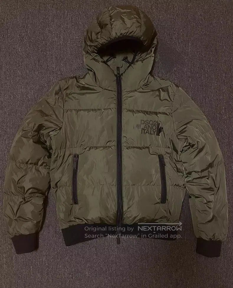 Dsquared2 DSquared2 Olive Green Puffer Jacket. Size US M / EU 48-50 / 2 - 2 Thumbnail