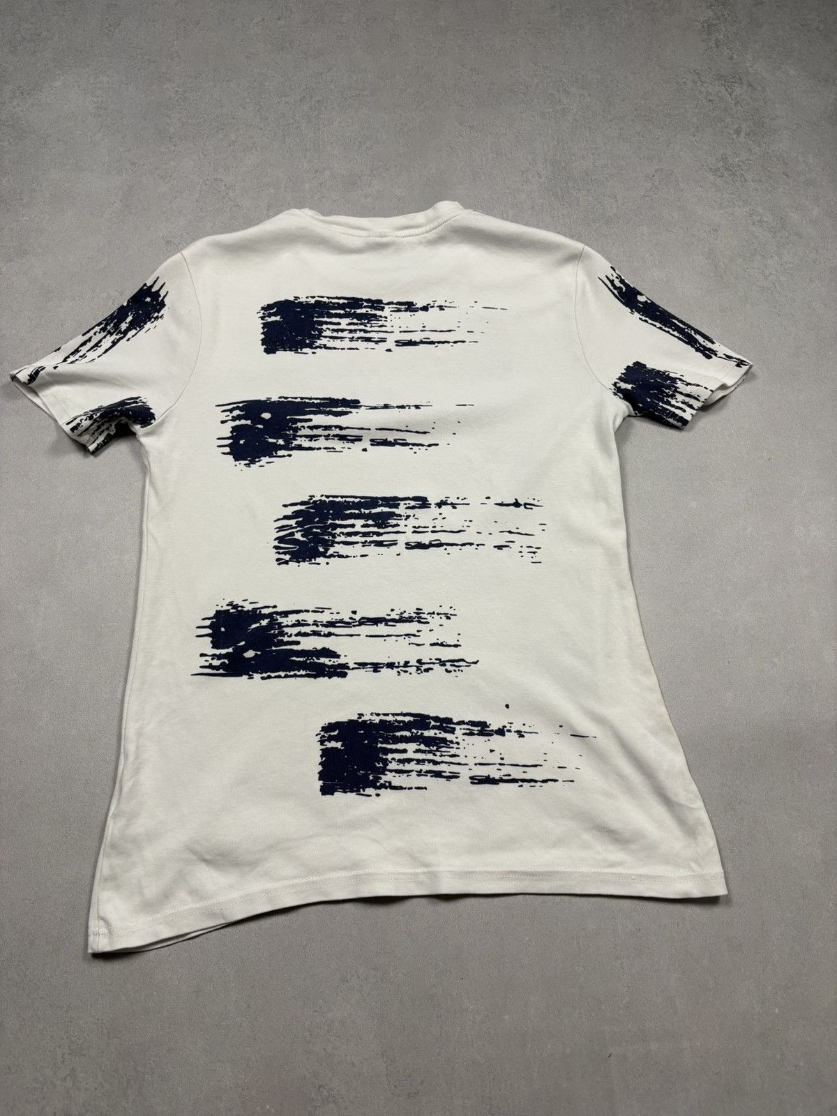 Diesel Diesel 2000s Distressed White Brush Stroke Tee 3D Logo M Y2K Size US M / EU 48-50 / 2 - 12 Thumbnail