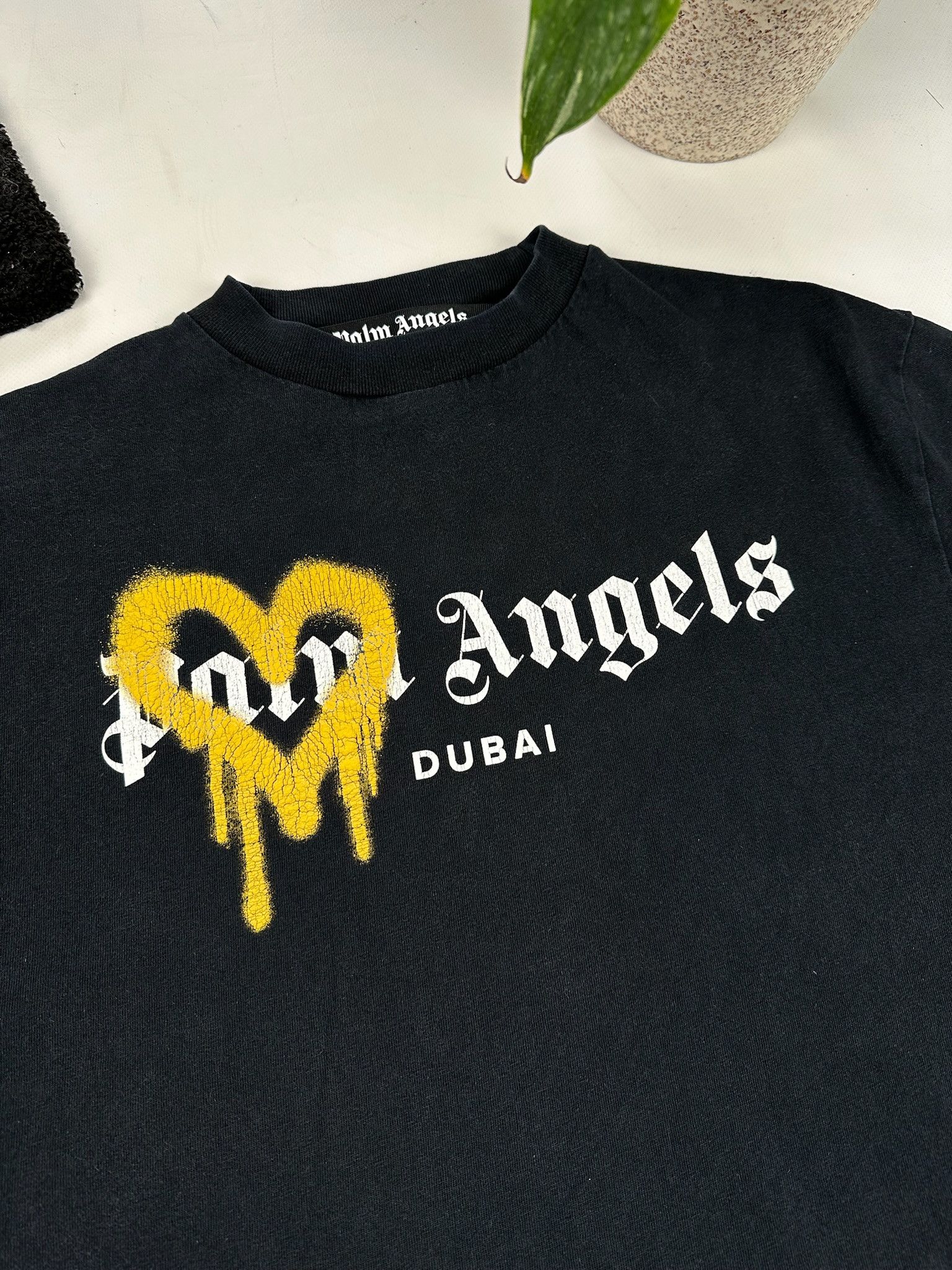 Palm Angels Palm Angels Dubai Sprayed Logo Tee Black Men’s Size US XS / EU 42 / 0 - 5 Thumbnail
