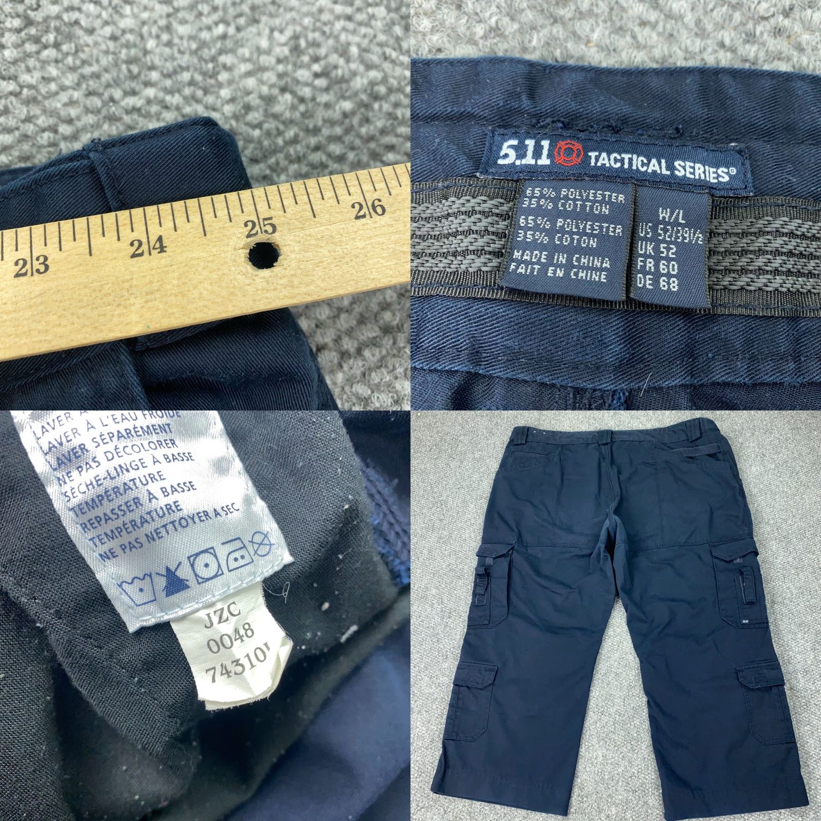 Vintage VINTAGE 5.11 Tactical Pants Mens Hemmed 52x28 Blue Canvas Uniform Workwear Utility 74310 Size US 32 / EU 48 - 8 Thumbnail