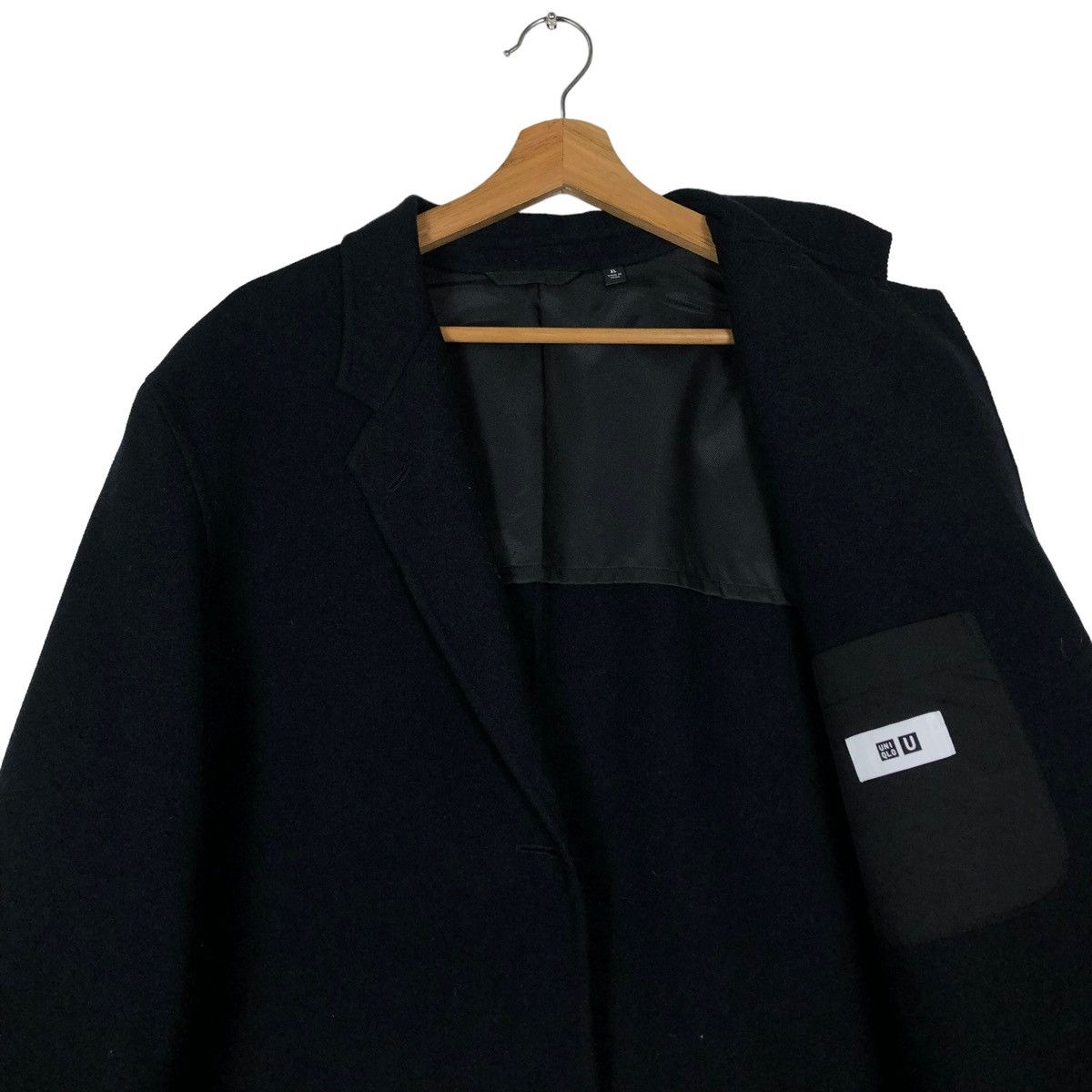 Japanese Brand 🔥Rich Black Wool Chore Jacket Work Uniqlo Undercover Japan Size US XL / EU 56 / 4 - 11 Thumbnail