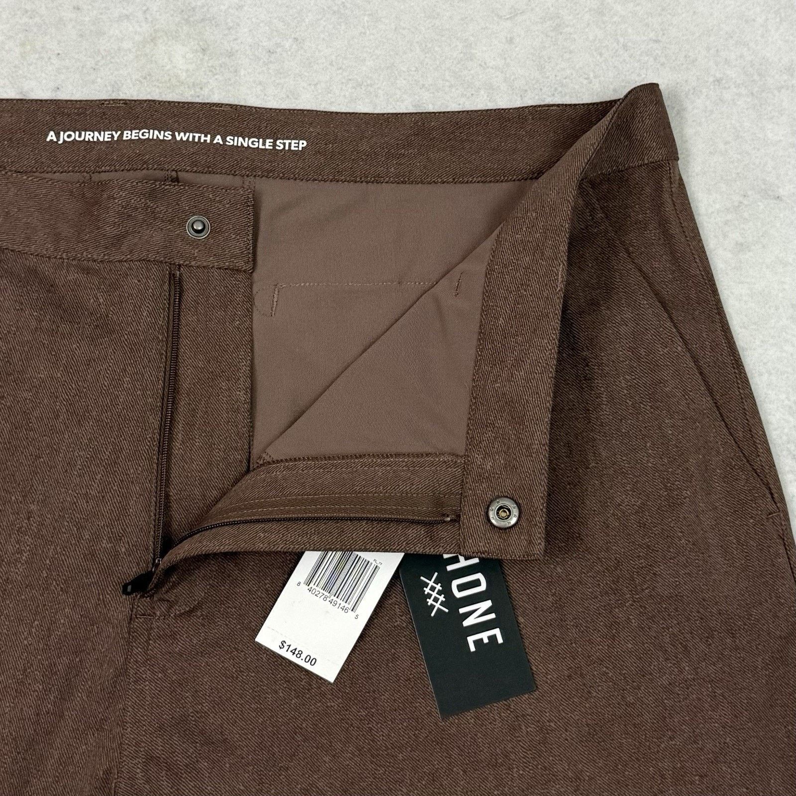 Rhone Rhone Commuter Pants Mens 38 Brown Slim Performance Stretch Size US 38 / EU 54 - 8 Thumbnail