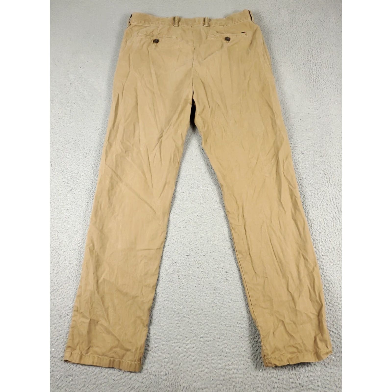 Tommy Hilfiger Tommy Hilfiger Chino Pants Mens 32x32 Beige Straight Flat Front Regular Fit Size US 32 / EU 48 - 6 Thumbnail