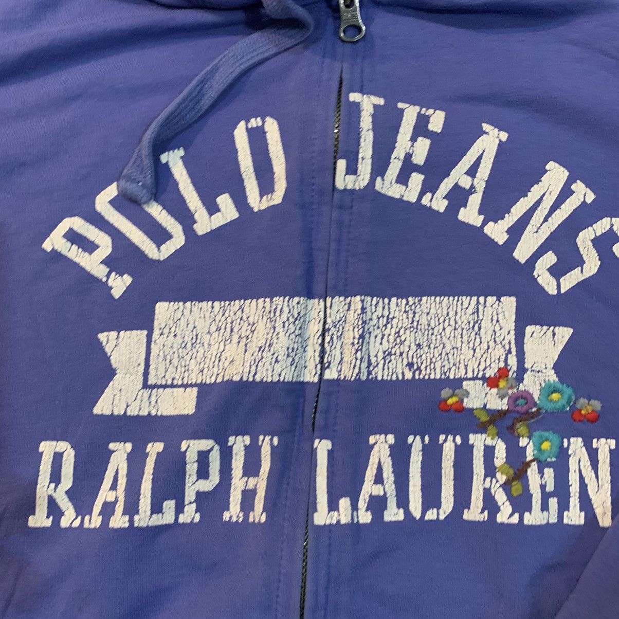 Polo Ralph Lauren × Ralph Lauren × Vintage Vintage Polo Jeans Ralph Lauren Zipper Hoodie Size US L / EU 52-54 / 3 - 4 Thumbnail