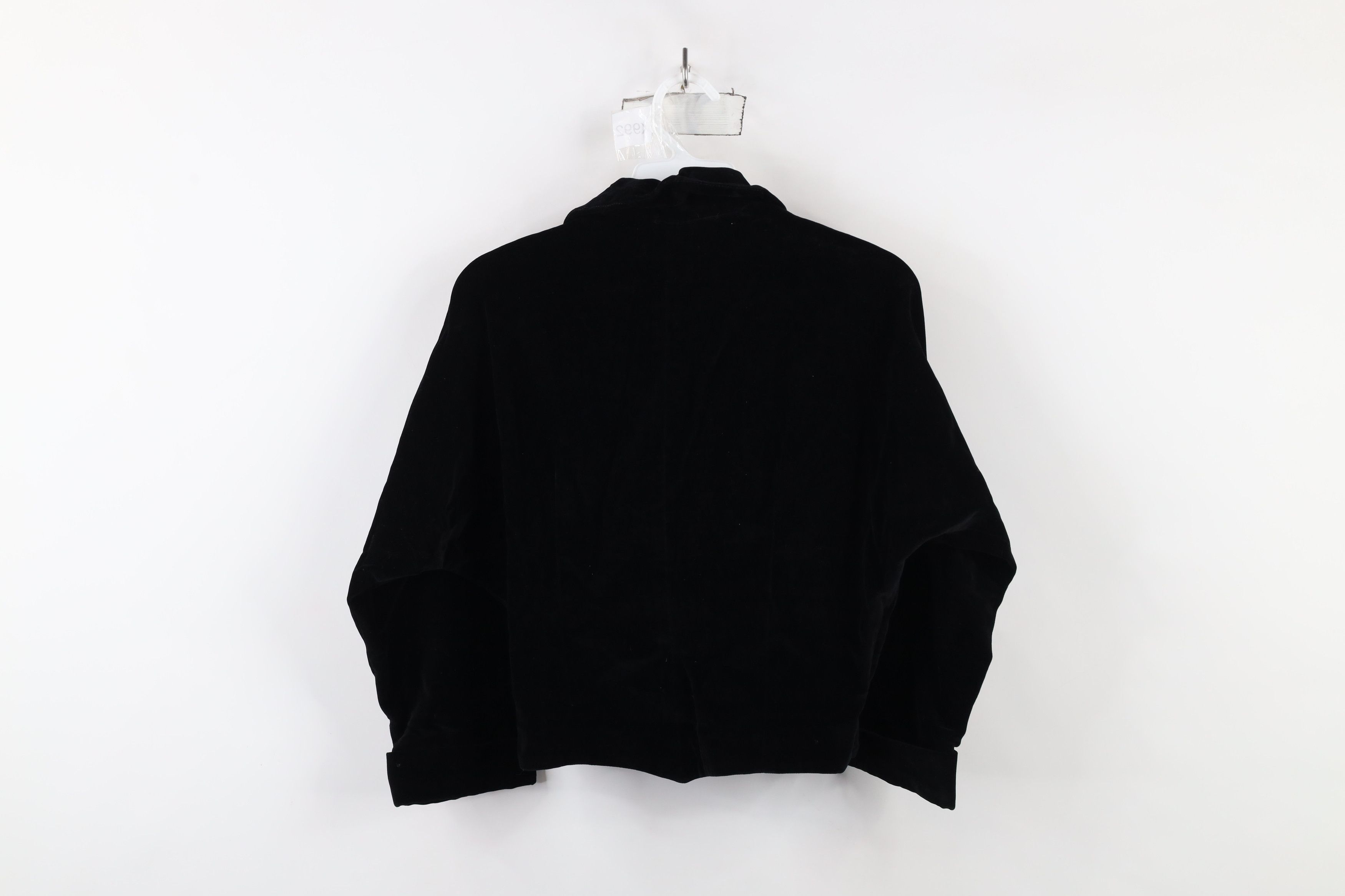 Vintage Vintage 40s 50s Rockabilly Button Jacket Coat Black USA Size M / US 6-8 / IT 42-44 - 8 Thumbnail