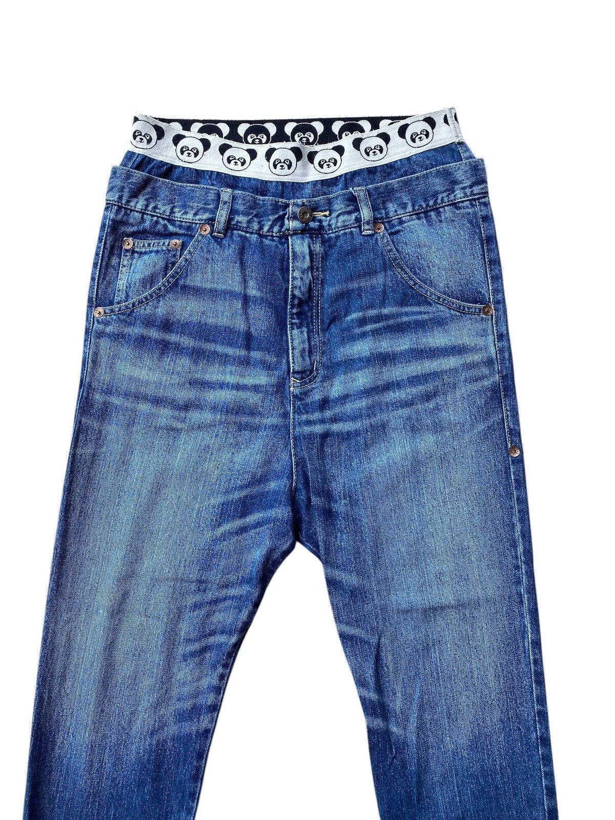 If Six Was Nine × Japanese Brand × Le Grande Bleu (L.G.B.) Candy stripers panda jeans Size US 32 / EU 48 - 4 Thumbnail